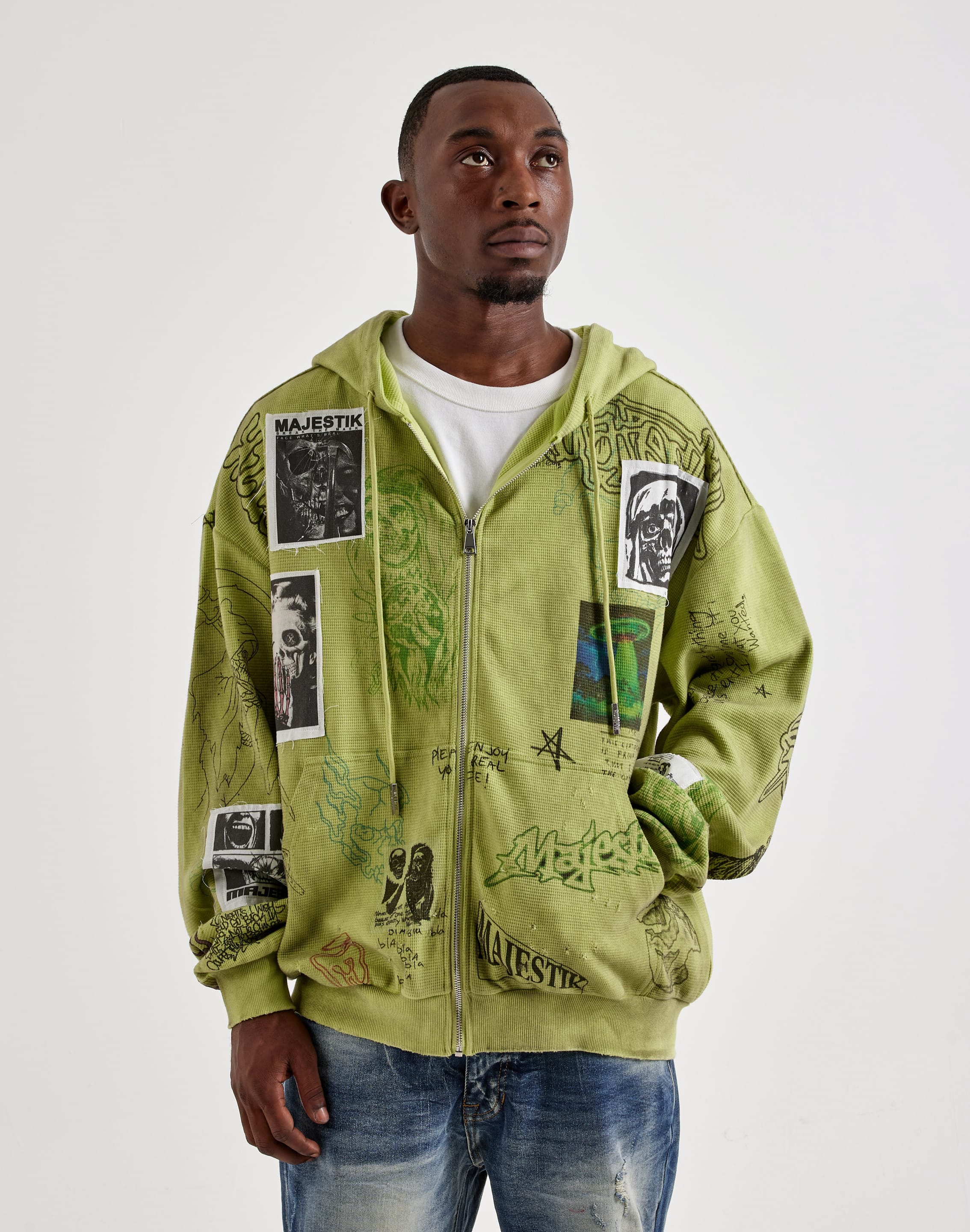 Photo of Majestik Lost Full-Zip Thermal Hoodie