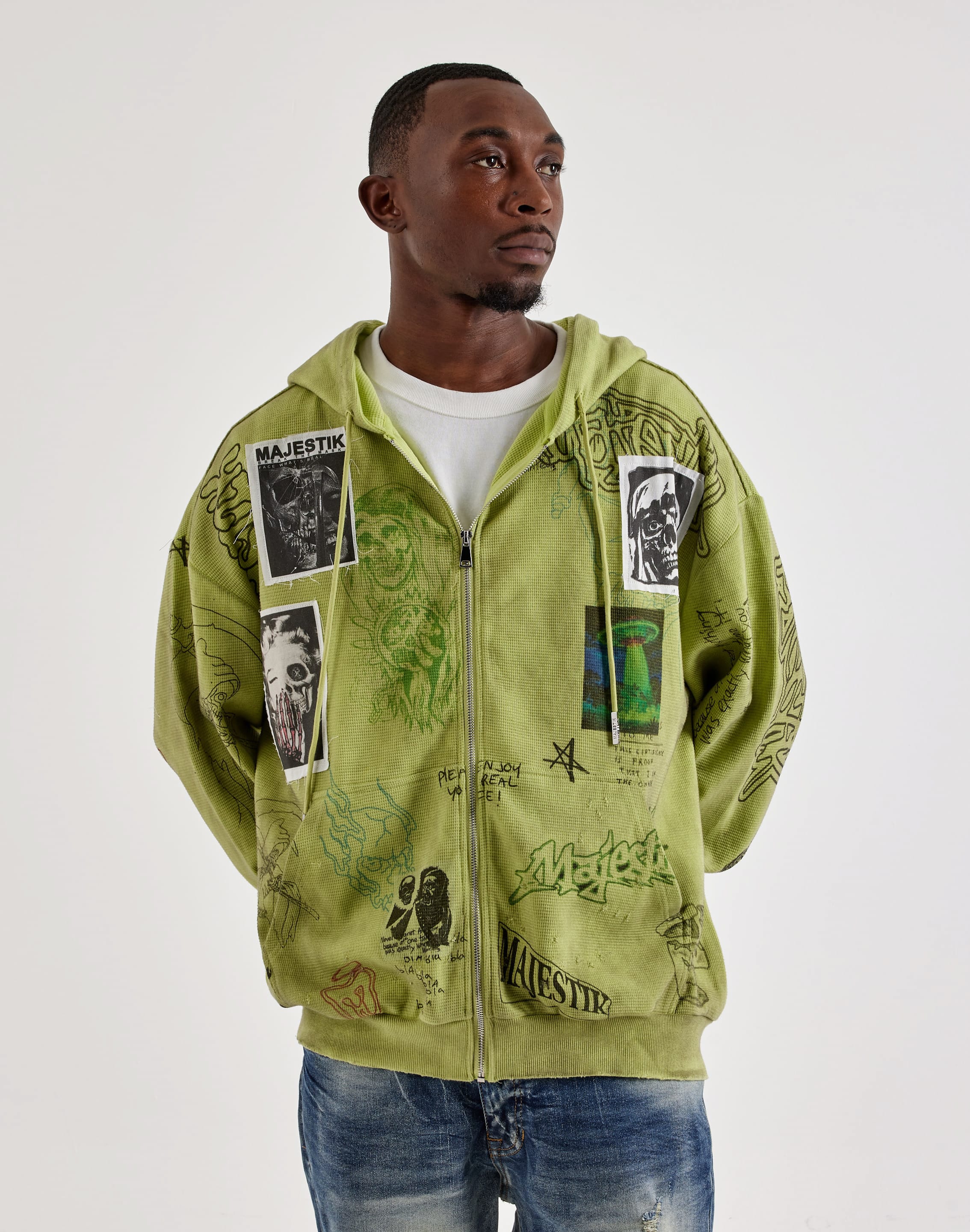 Photo of Majestik Lost Full-Zip Thermal Hoodie