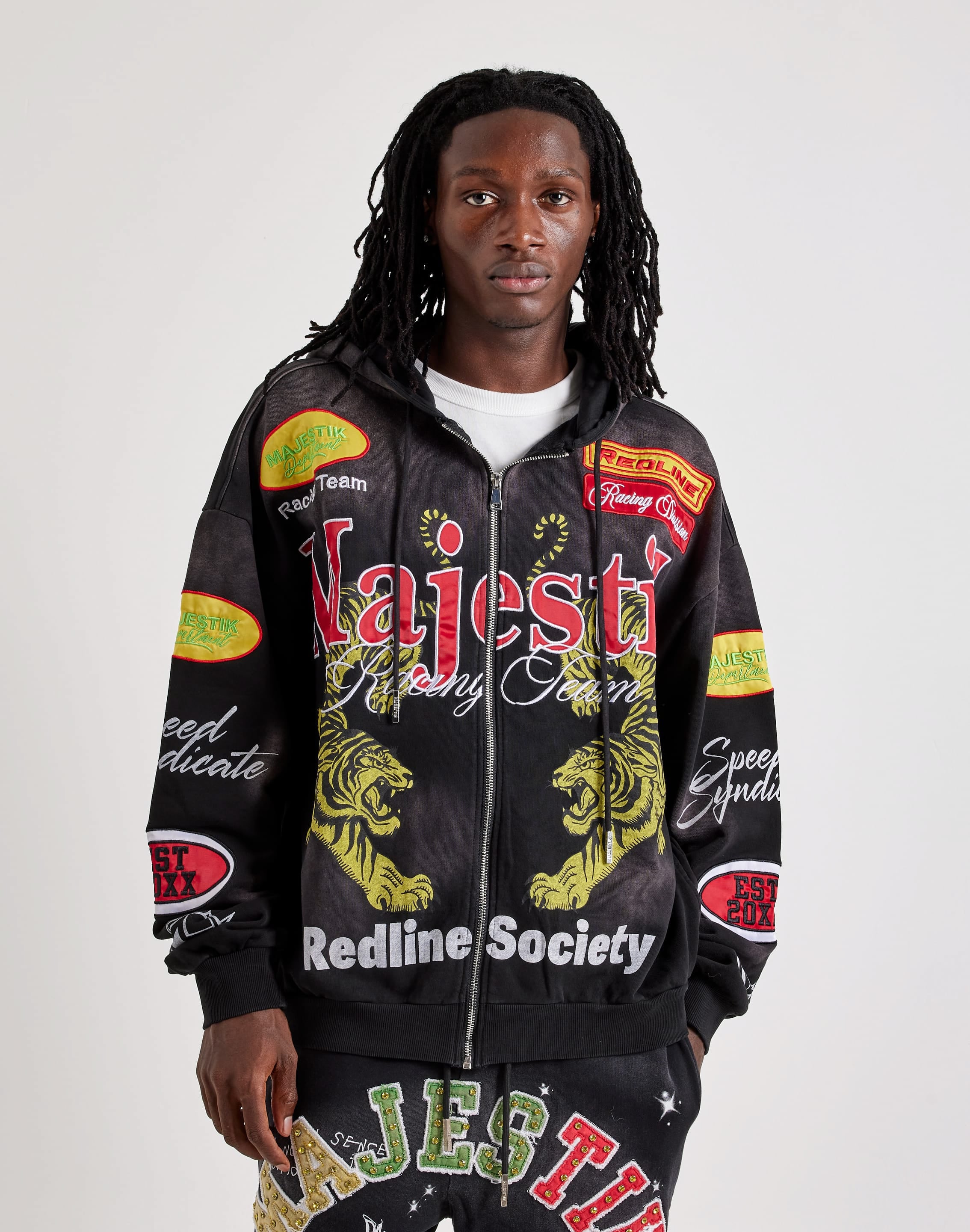 Photo of Majestik Redline Society Full-Zip Fleece Hoodie