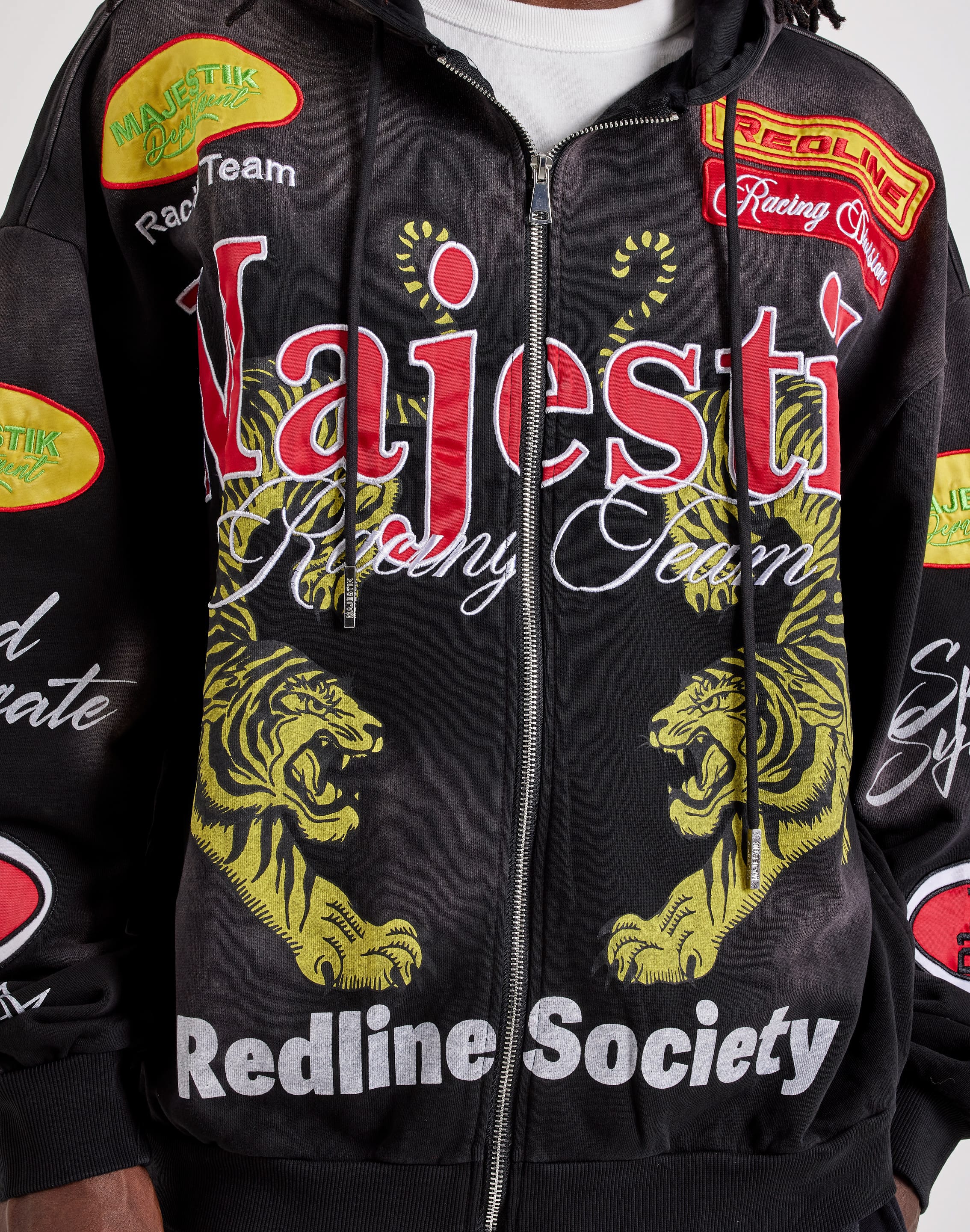 Photo of Majestik Redline Society Full-Zip Fleece Hoodie