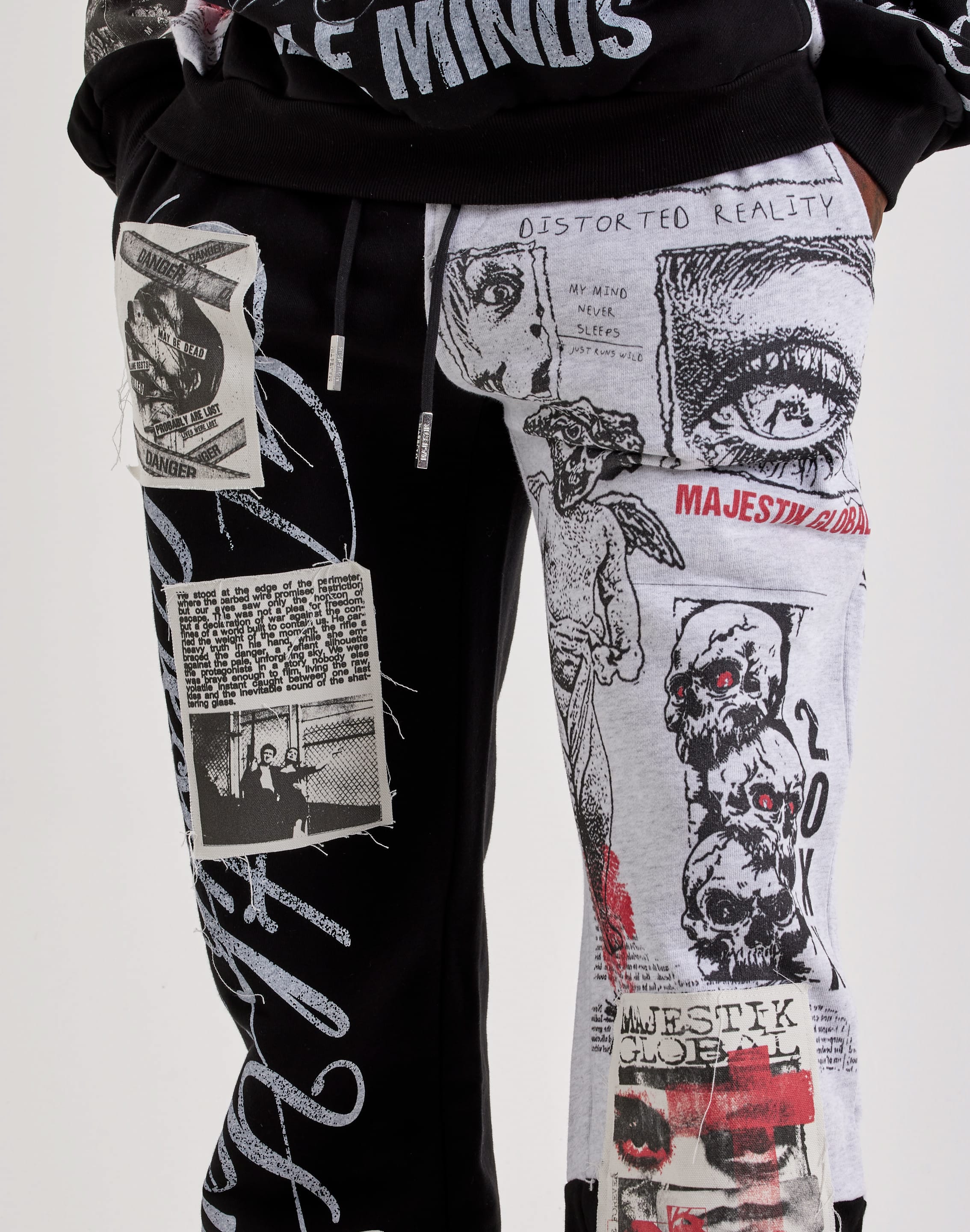 Majestik Idle Minds Terry Pants, image 3 of 4