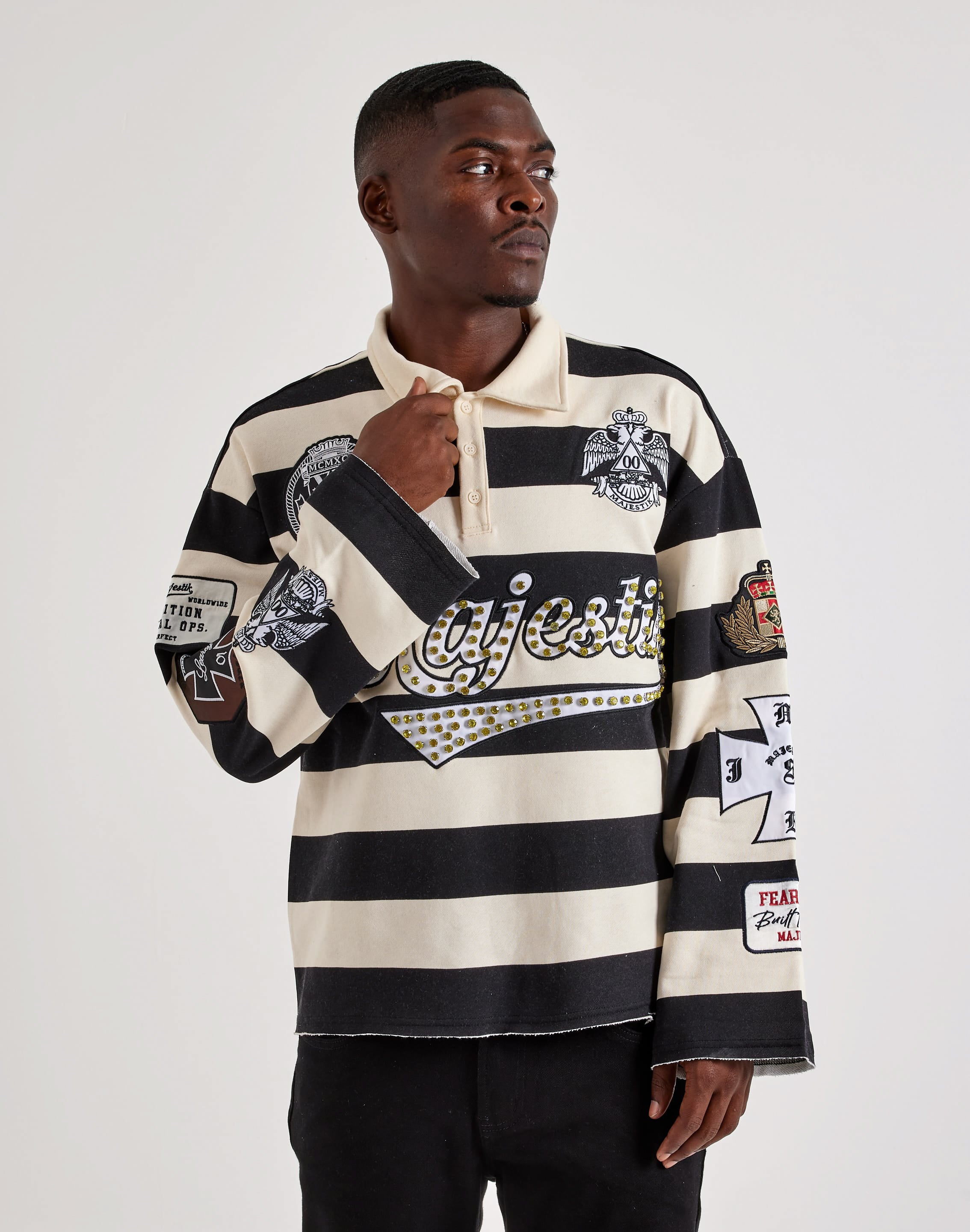 Photo of Majestik Built To Win Long-Sleeve Polo Shirt