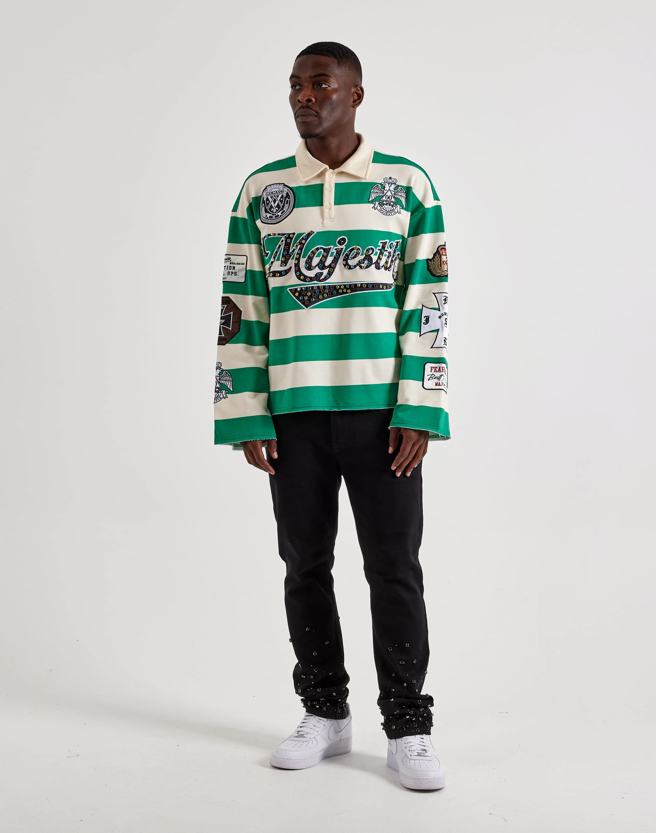 Photo of Majestik Built To Win Long-Sleeve Polo Shirt