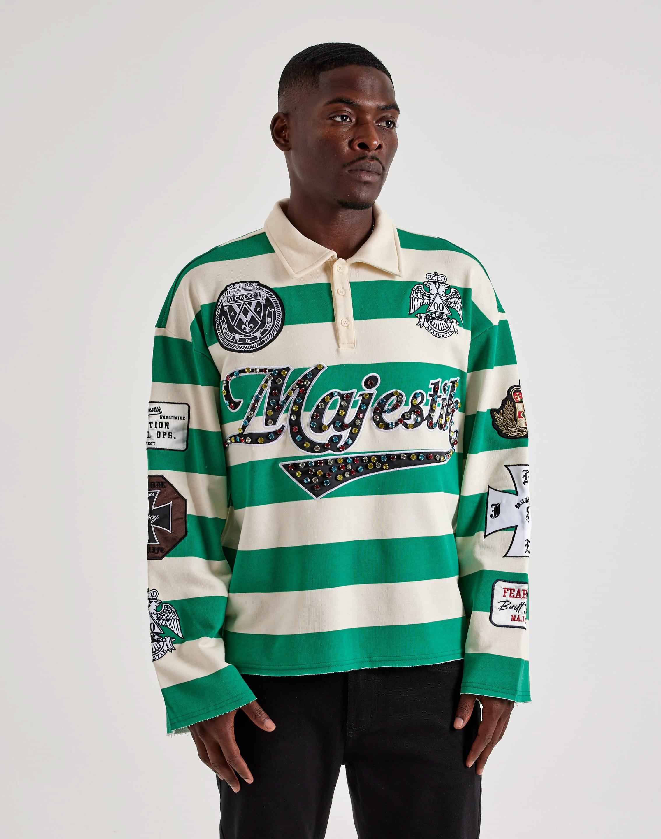 Photo of Majestik Built To Win Long-Sleeve Polo Shirt