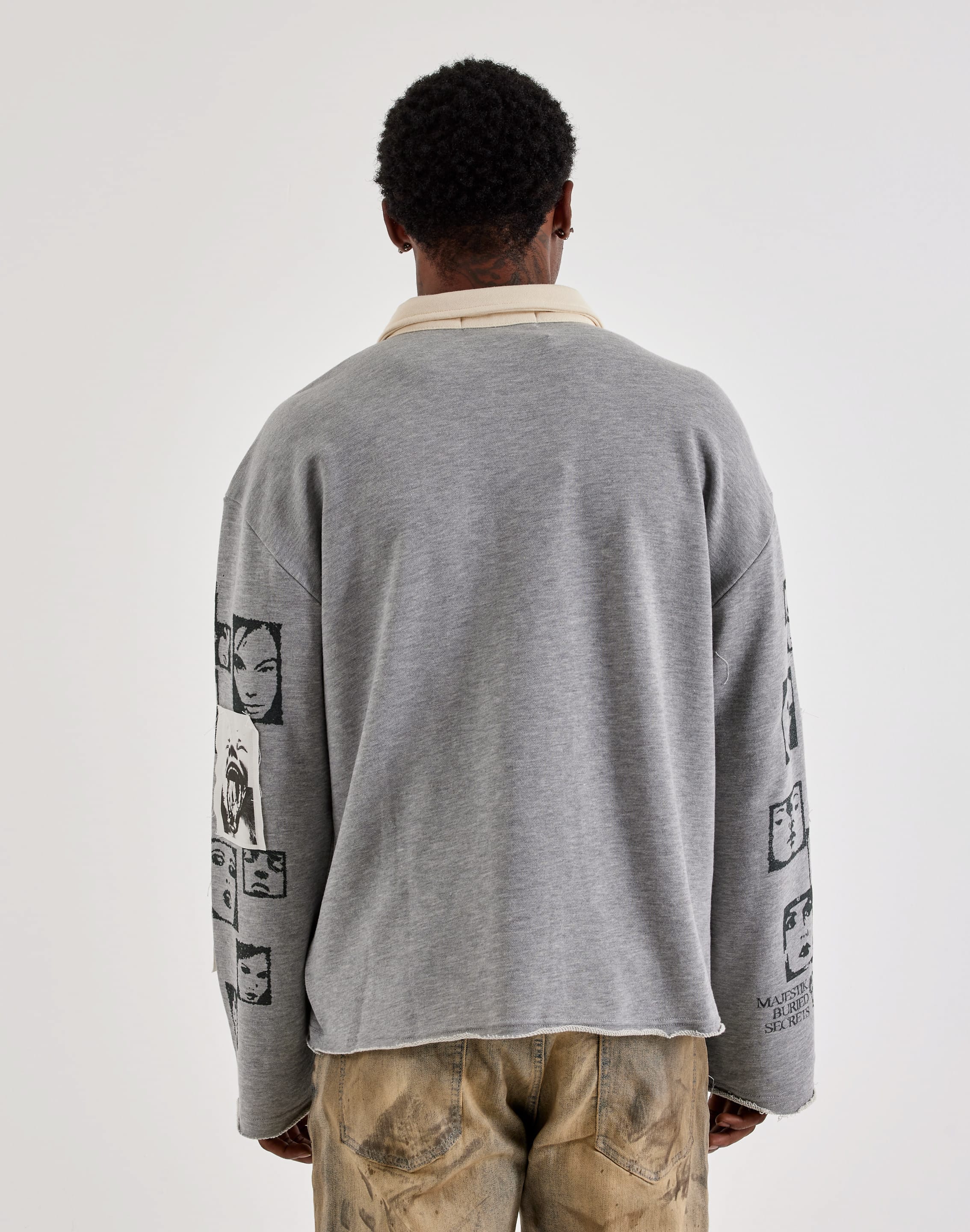 Majestik Global Faces Long-Sleeve Quarter-Zip Shirt, image 4 of 6