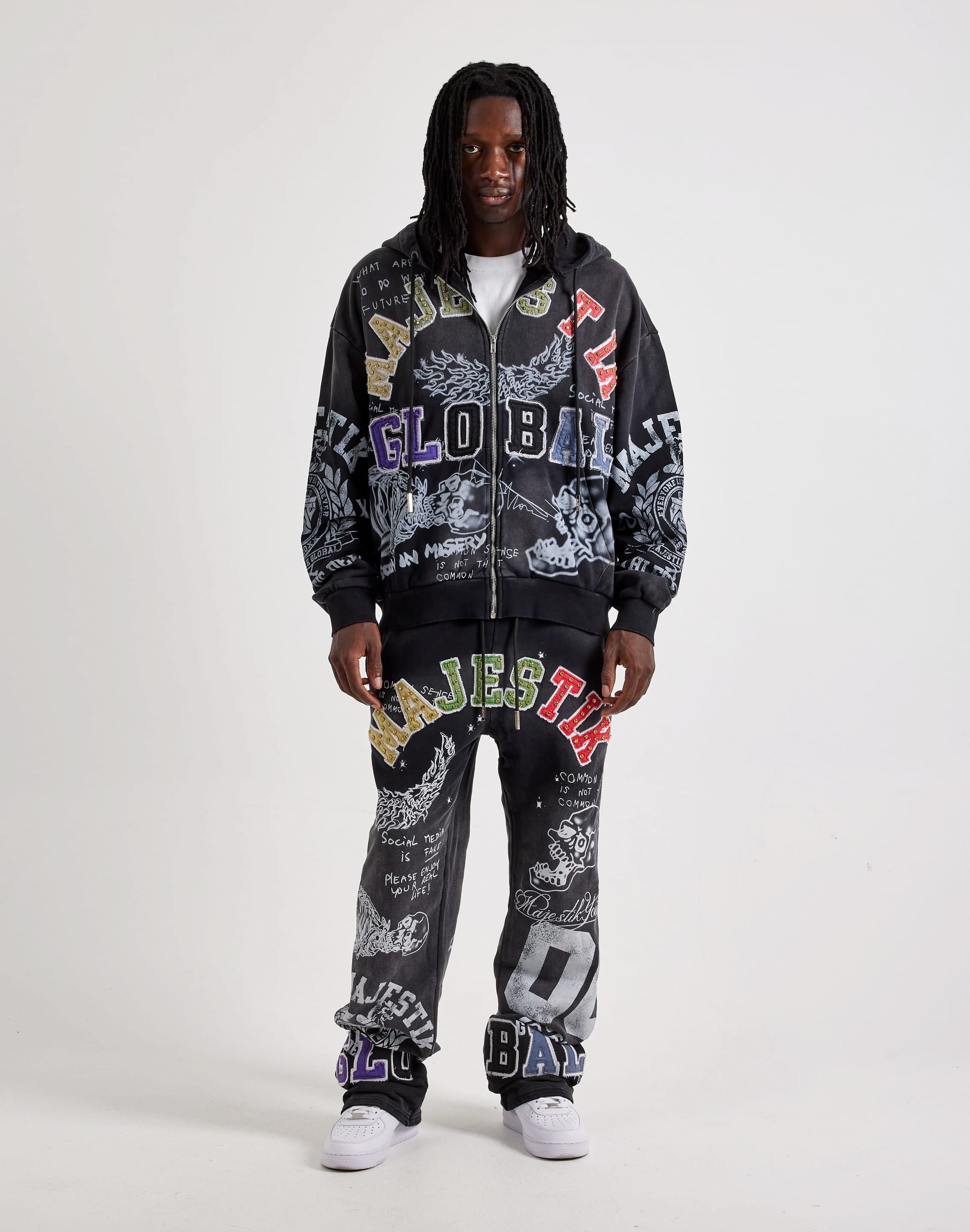 Photo of Majestik Born In Misery Full-Zip Fleece Hoodie