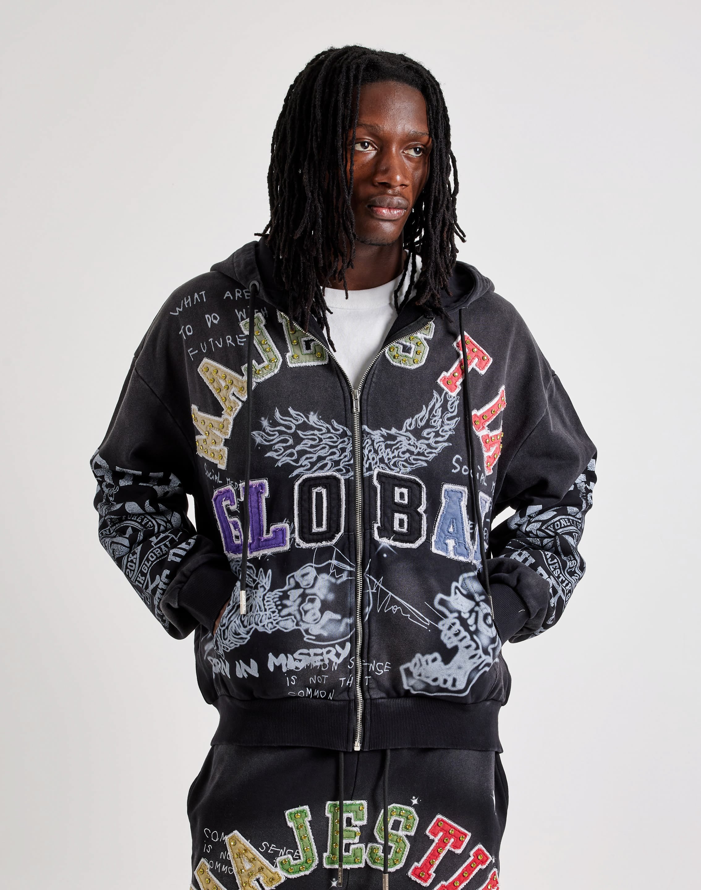 Photo of Majestik Born In Misery Full-Zip Fleece Hoodie