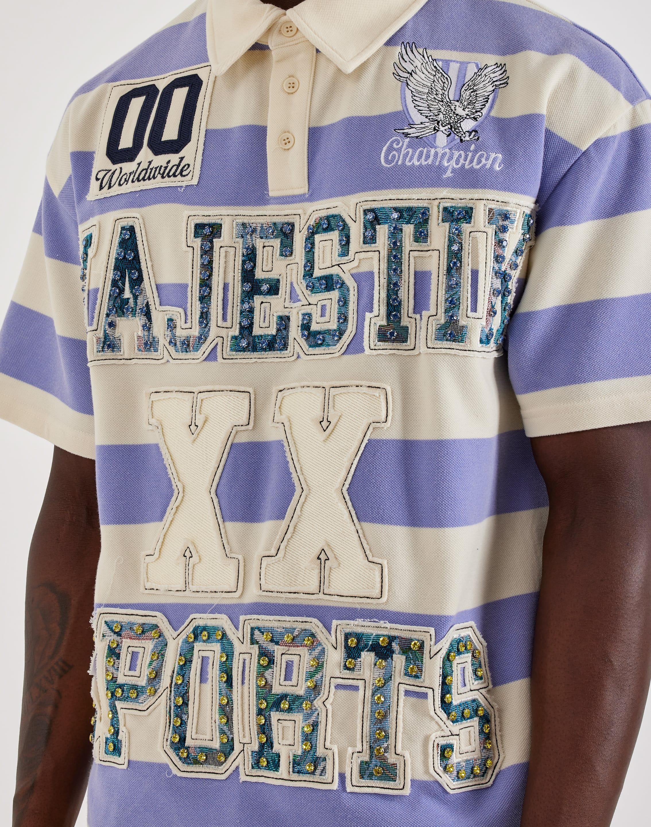 Majestik XX Rhinestone Polo Shirt – DTLR