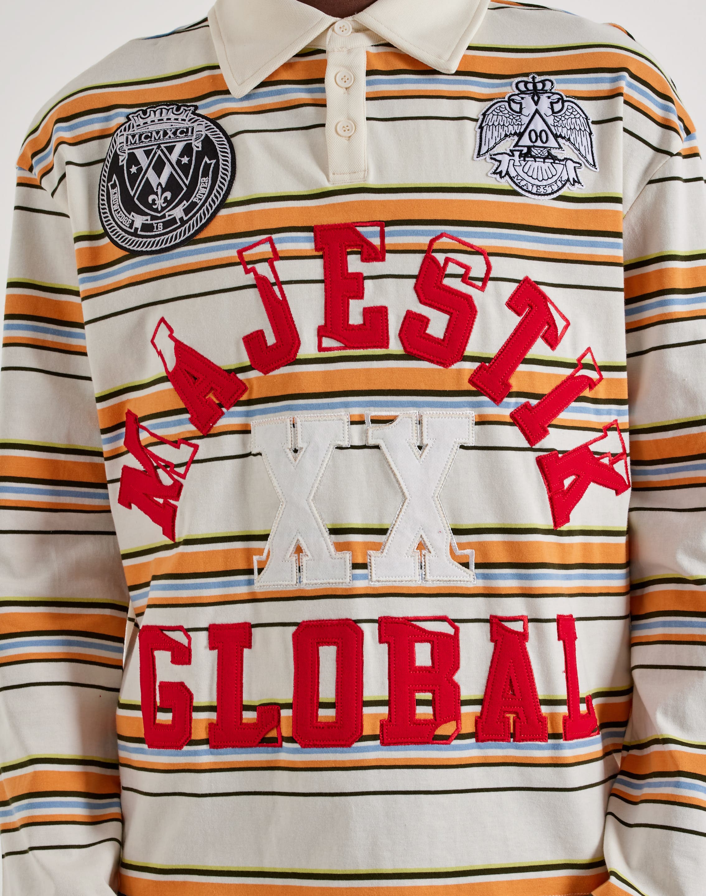 Majestik Gameday Long-Sleeve Rugby Shirt, image 2 of 4