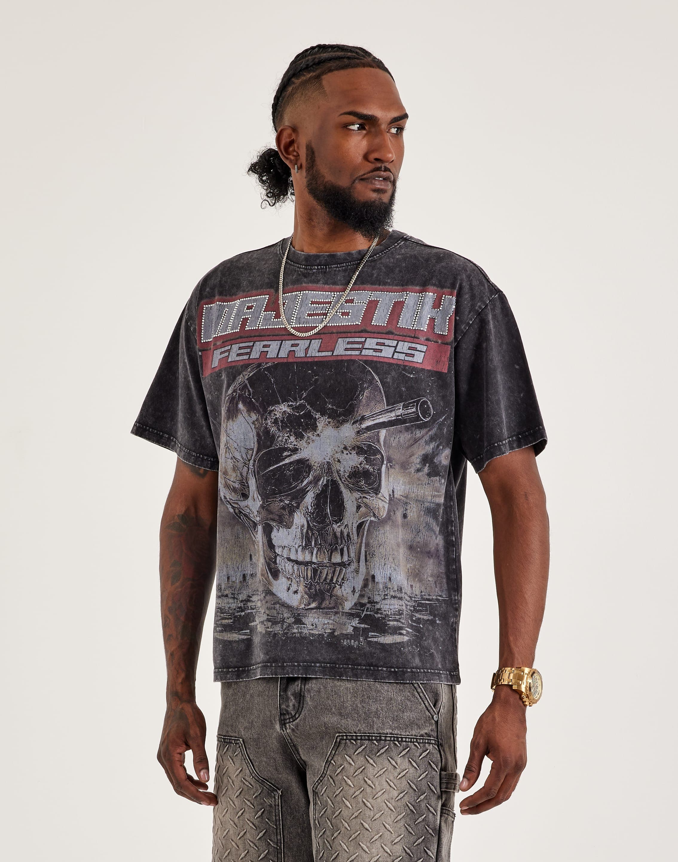 Majestik Fearless Skull Tee – DTLR