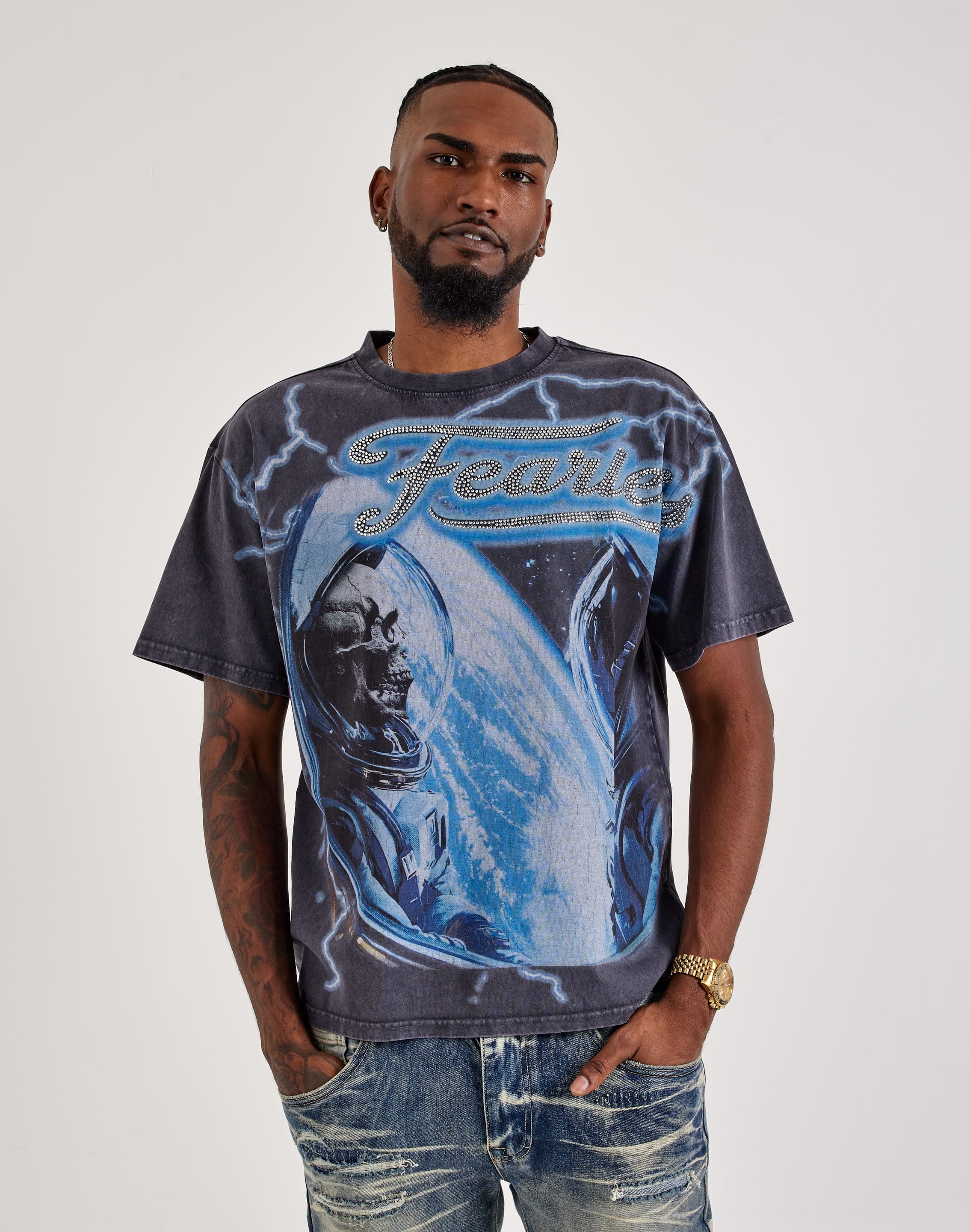 Man World Tシャツ　肖像ver ロゴver Majestik Astronaut Tee – DTLR