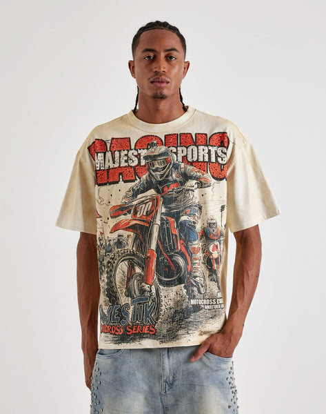 Majestik Motocross Racing Rhinestone Tee – DTLR