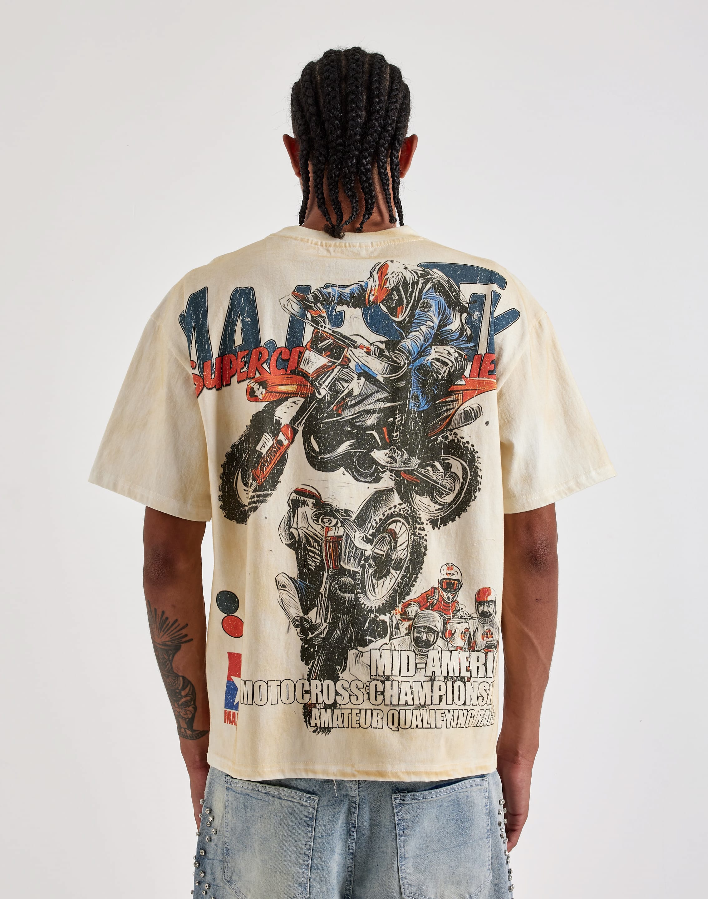 Photo of Majestik Motocross Racing Rhinestone Tee