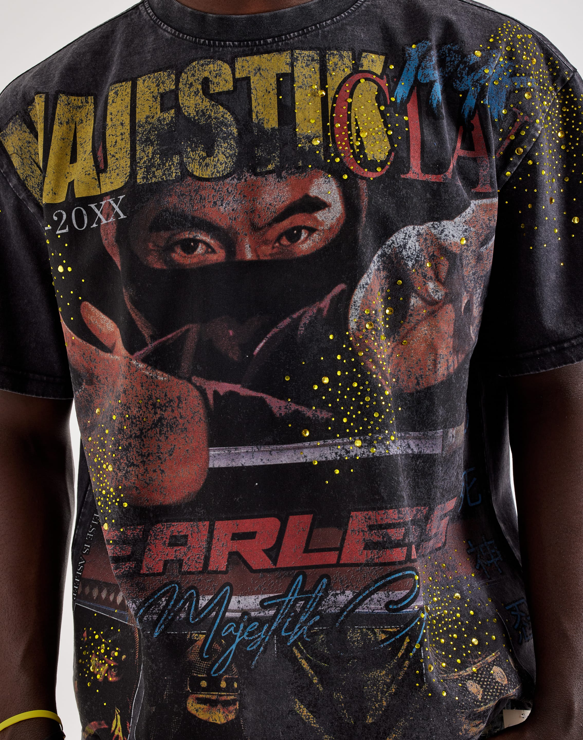 か*ず様 MUZE REBORN TEE LLICA Majestik Fearless Ninja Rhinestone Tee – DTLR