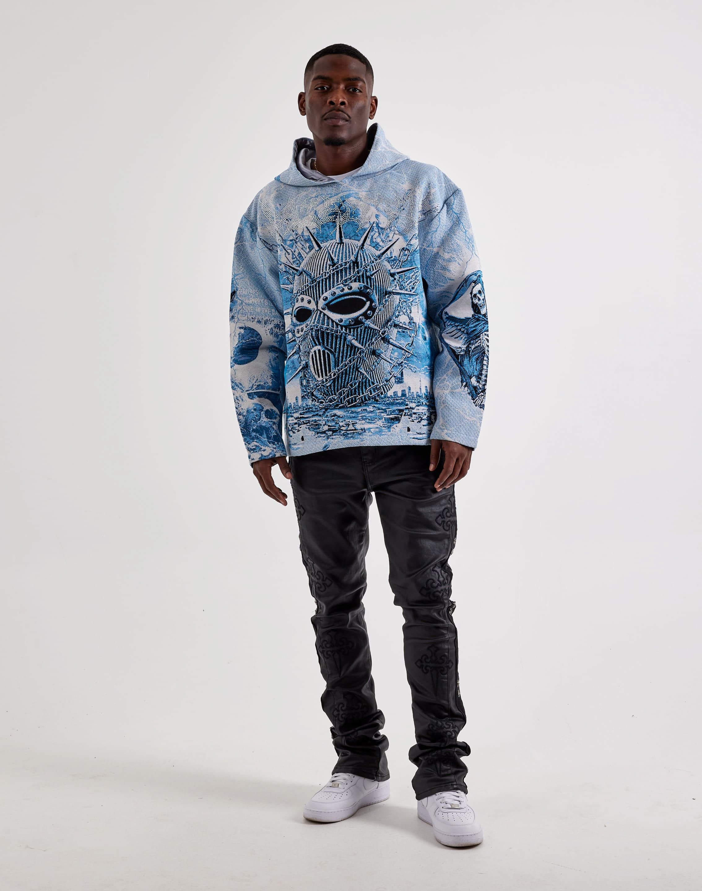 Majestik Ski Mask Tapestry Hoodie – DTLR