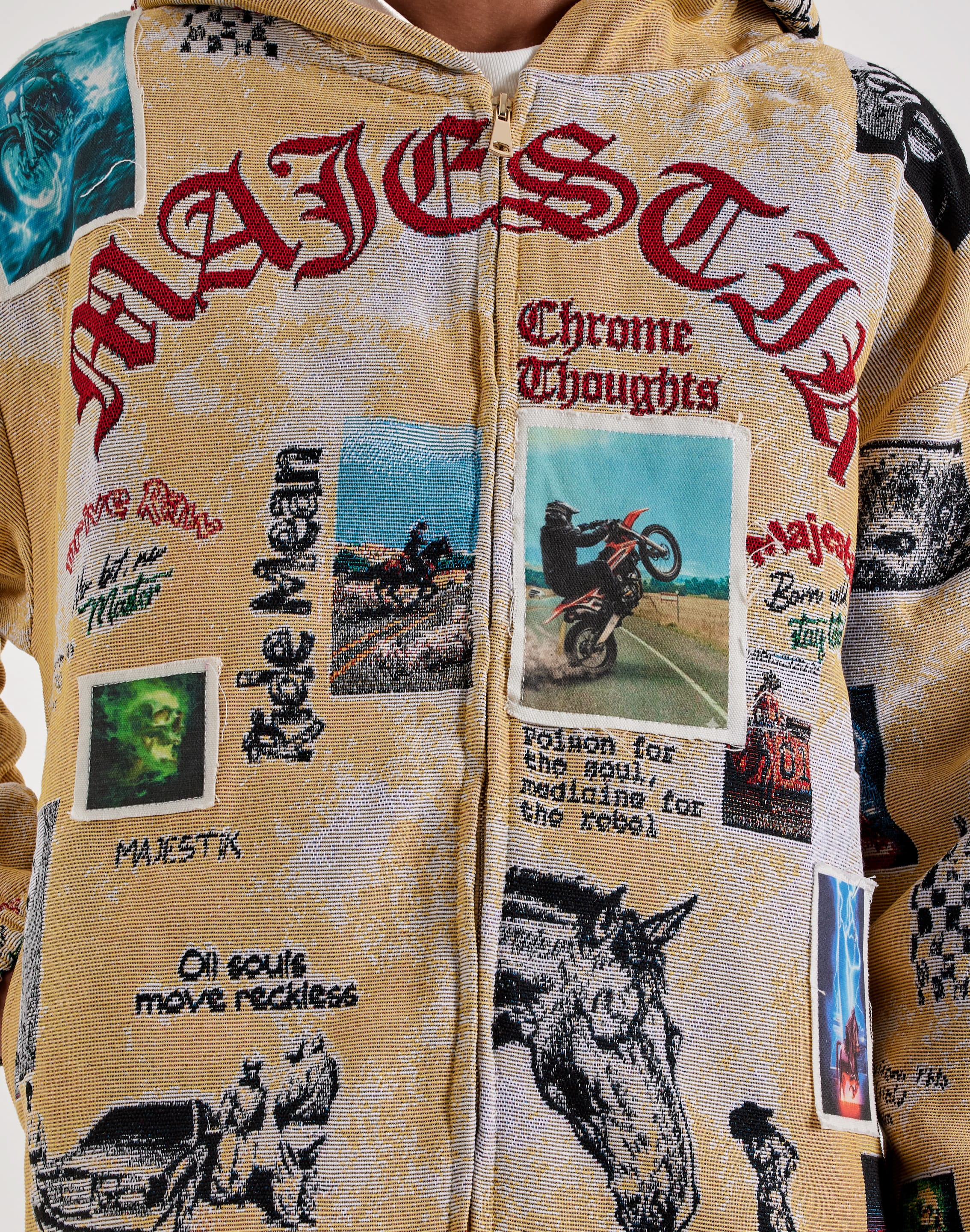 Majestik Dangerous Mind Full-Zip Tapestry Hoodie, image 3 of 4
