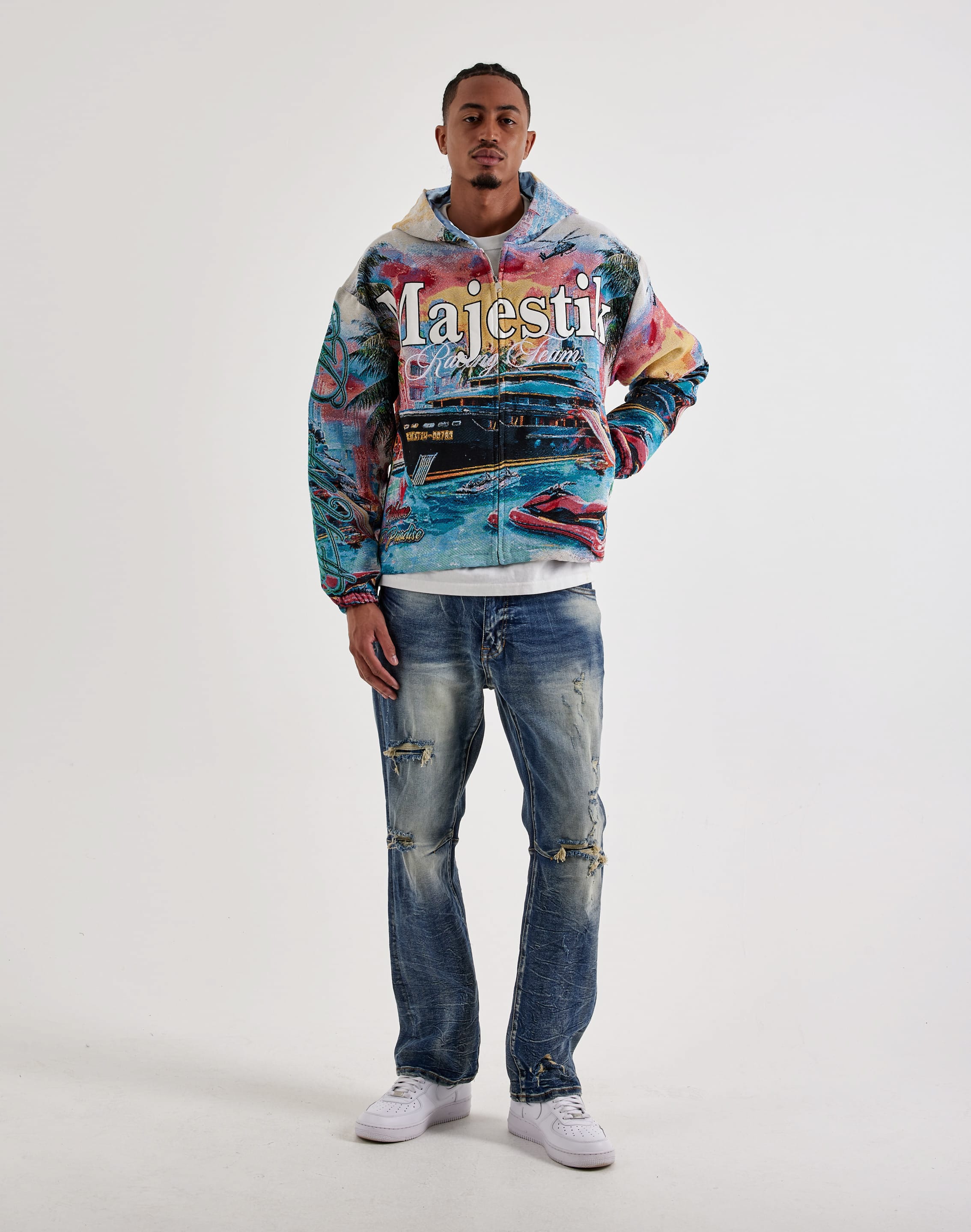 Majestik Paradise Tour Full-Zip Tapestry Hoodie, image 4 of 4