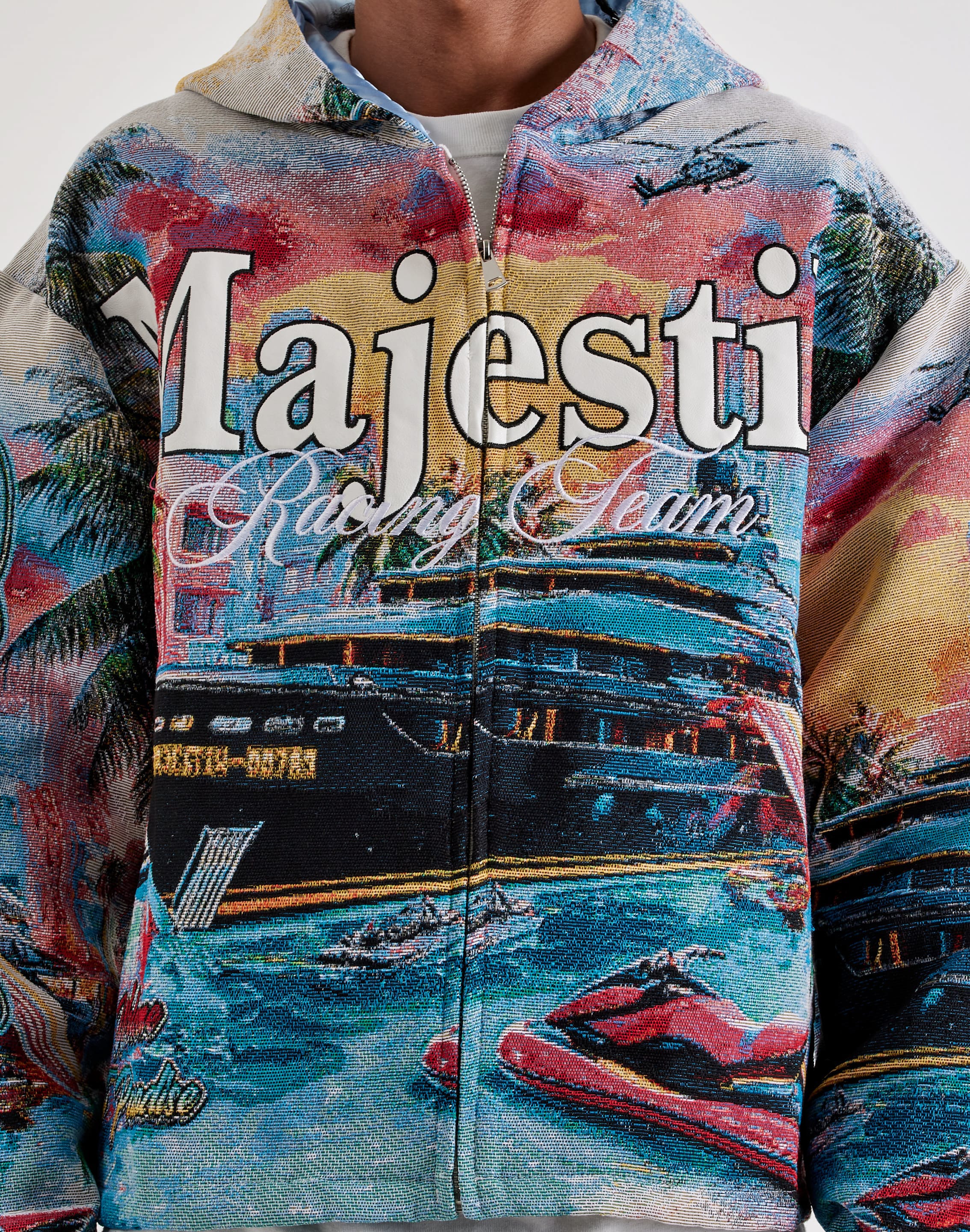 Majestik Paradise Tour Full-Zip Tapestry Hoodie, image 3 of 4