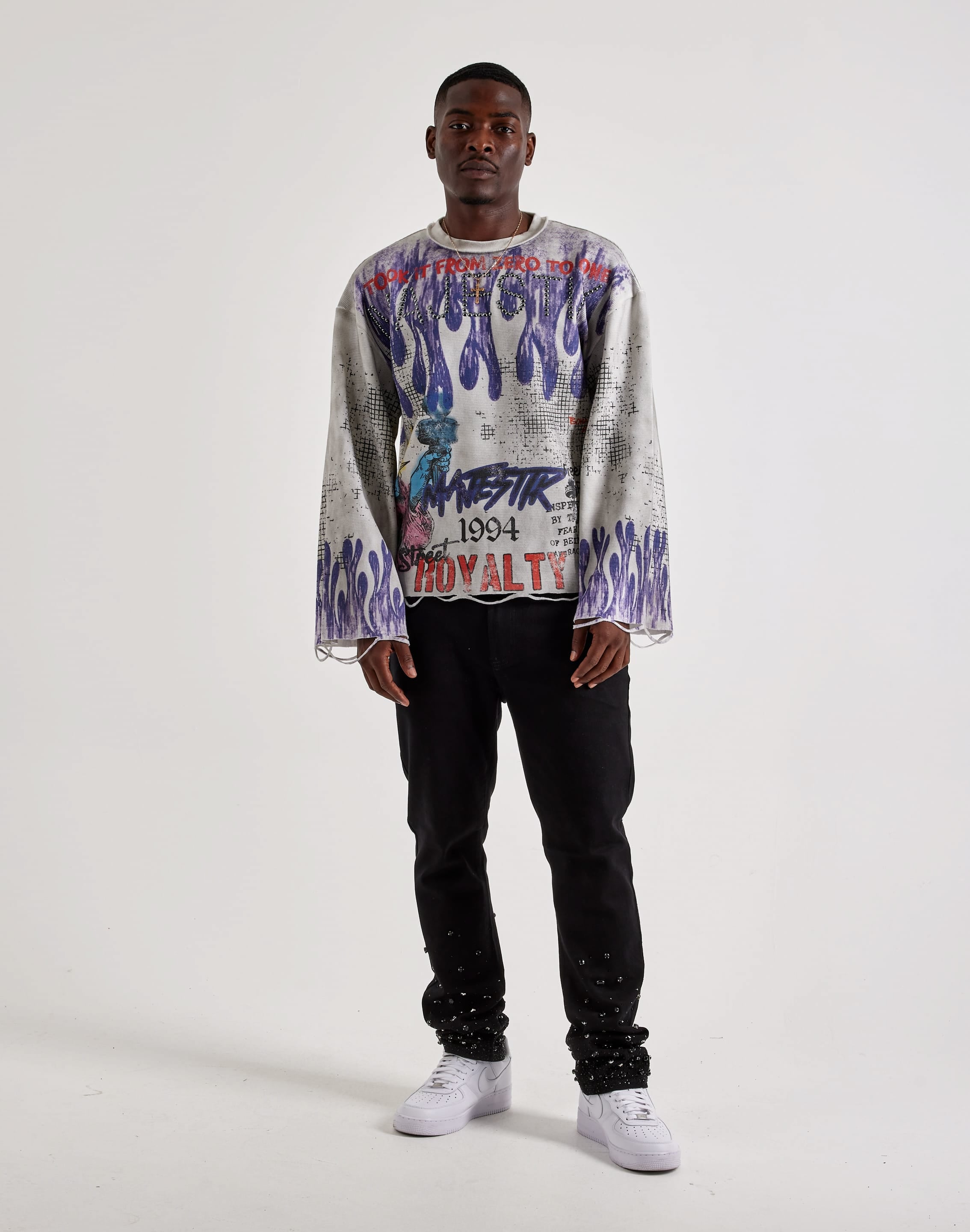 Photo of Majestik Royalty Long-Sleeve Thermal Shirt