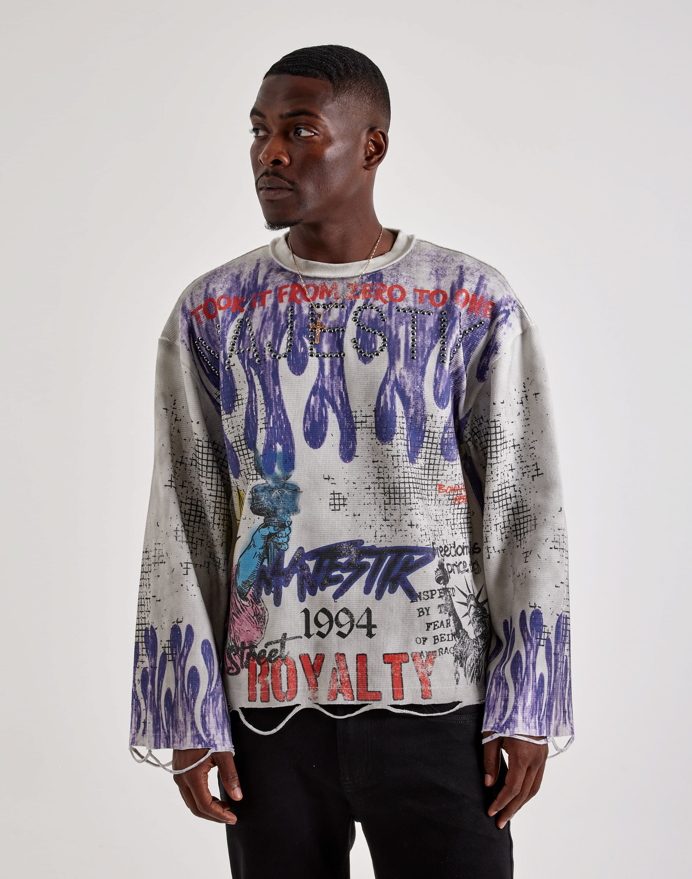 Photo of Majestik Royalty Long-Sleeve Thermal Shirt
