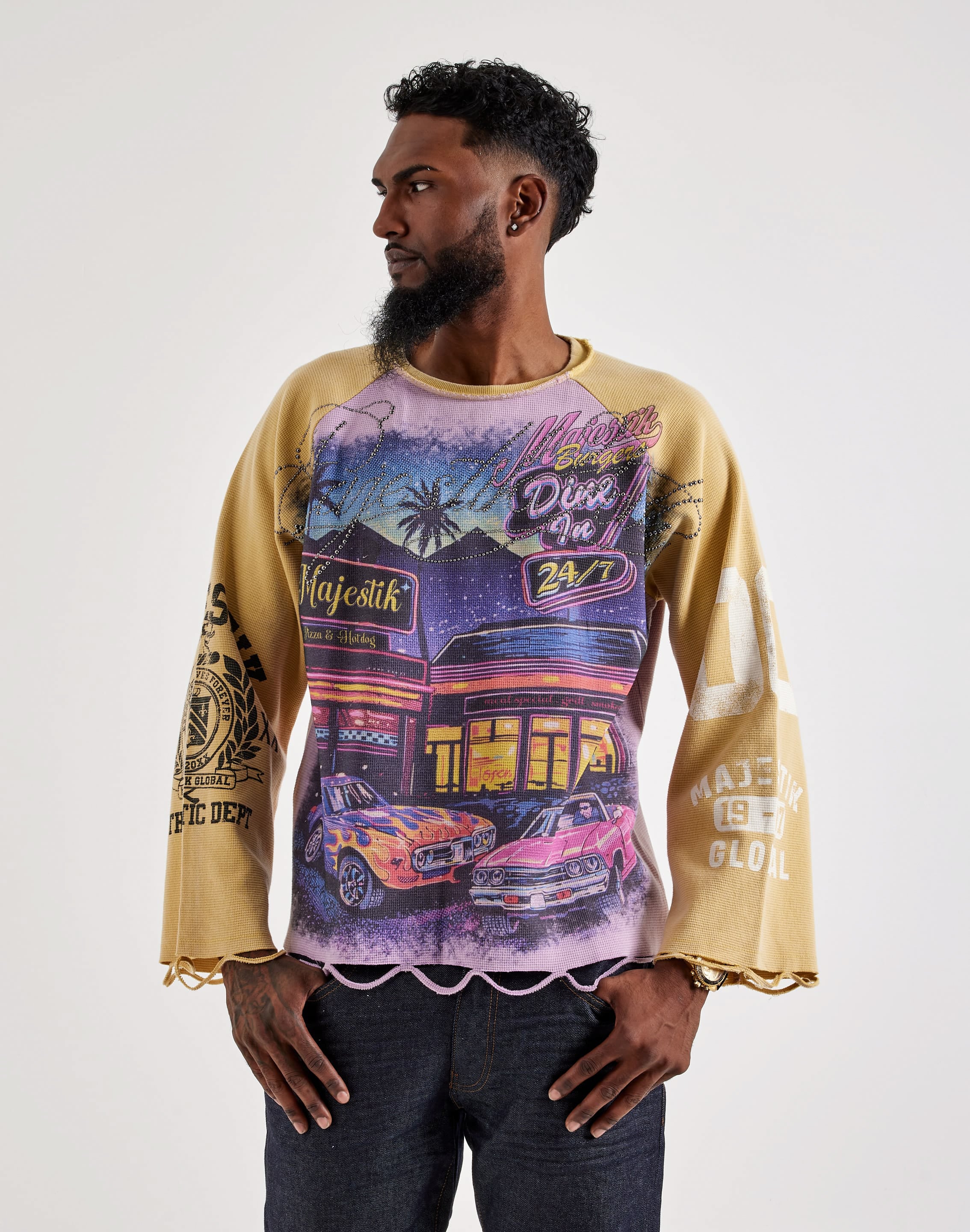 Photo of Majestik Diner Long-Sleeve Thermal Shirt