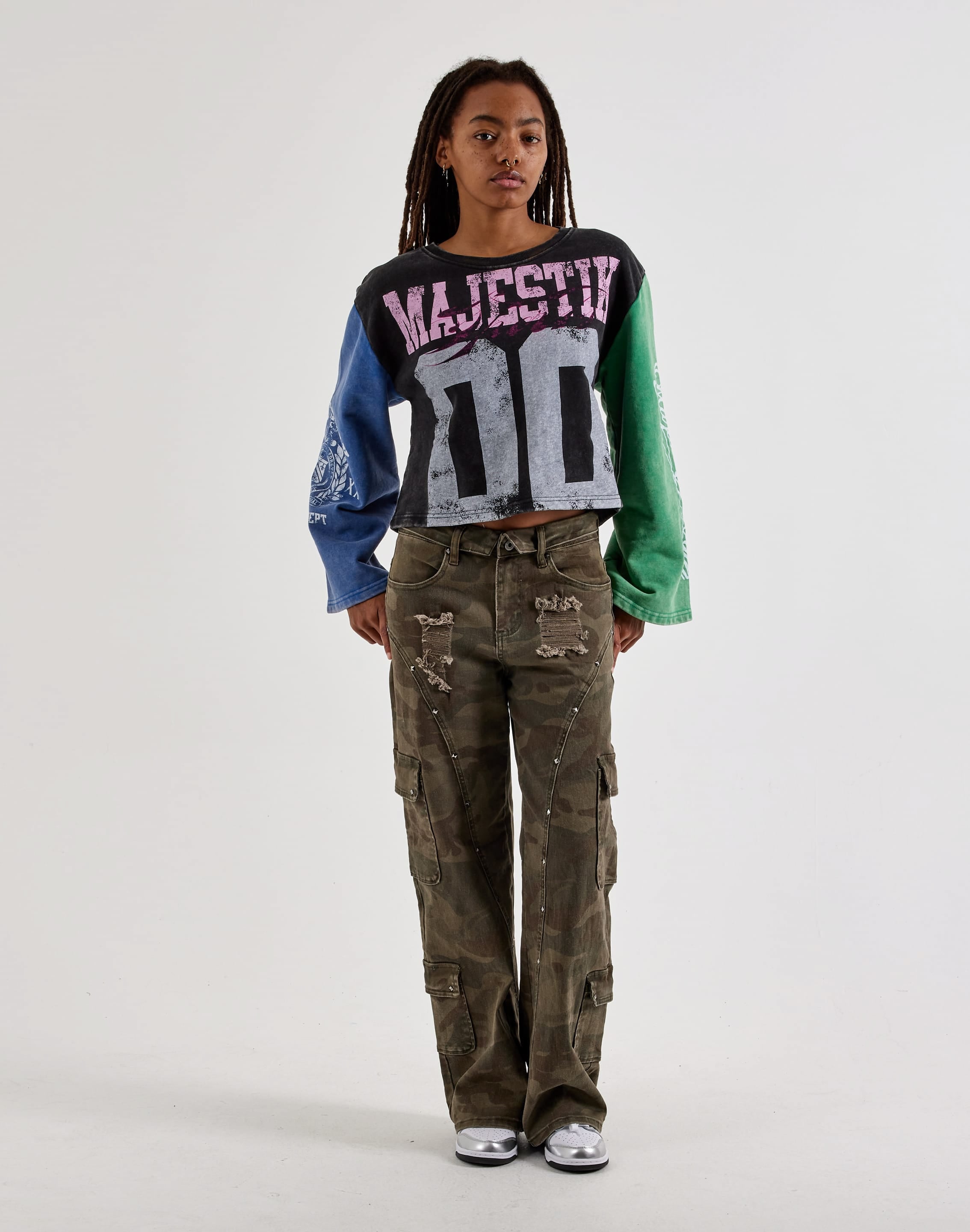 Majestik Long-Sleeve Colorblock Tee, image 4 of 4