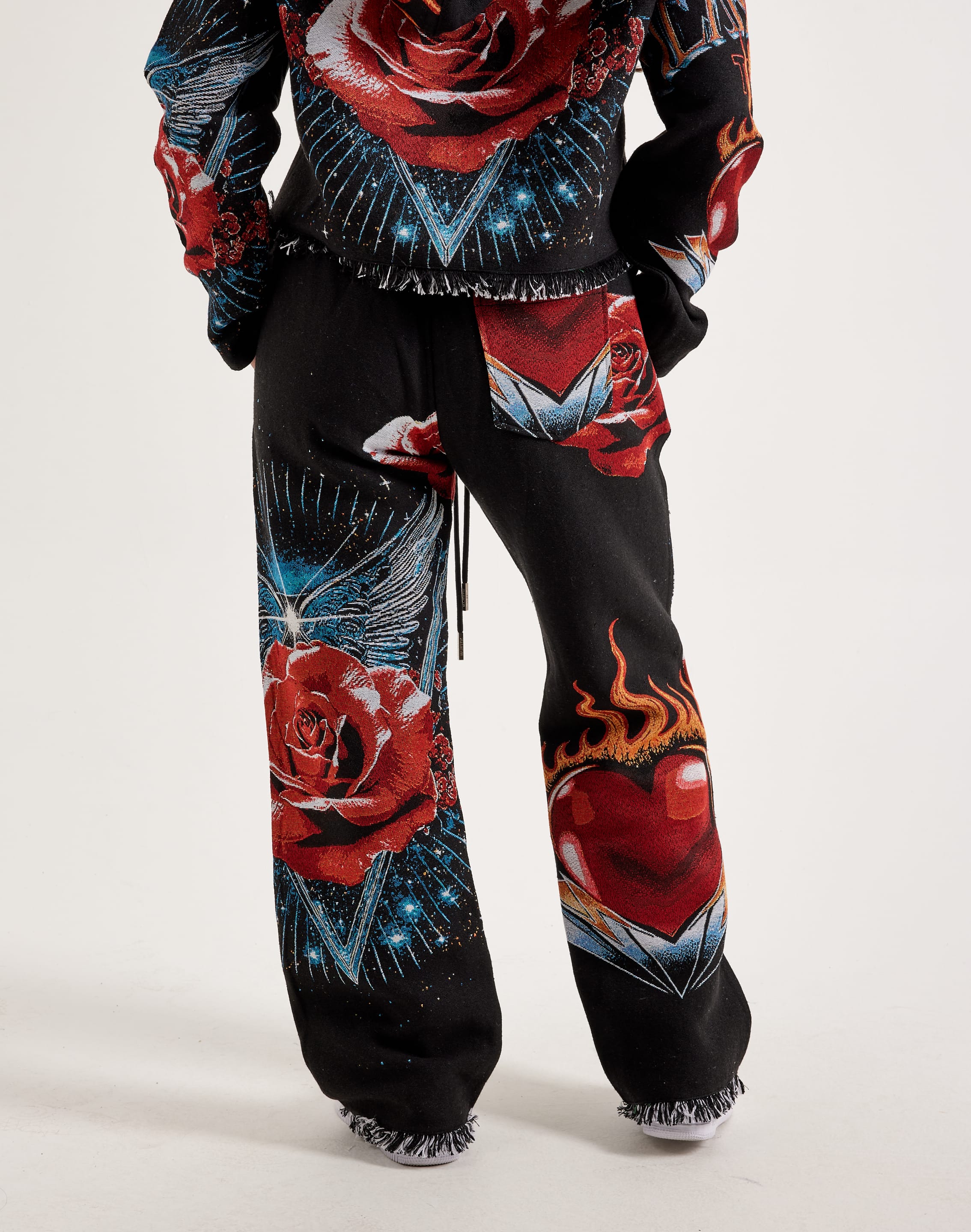 Majestik Winged Heart Tapestry Pants