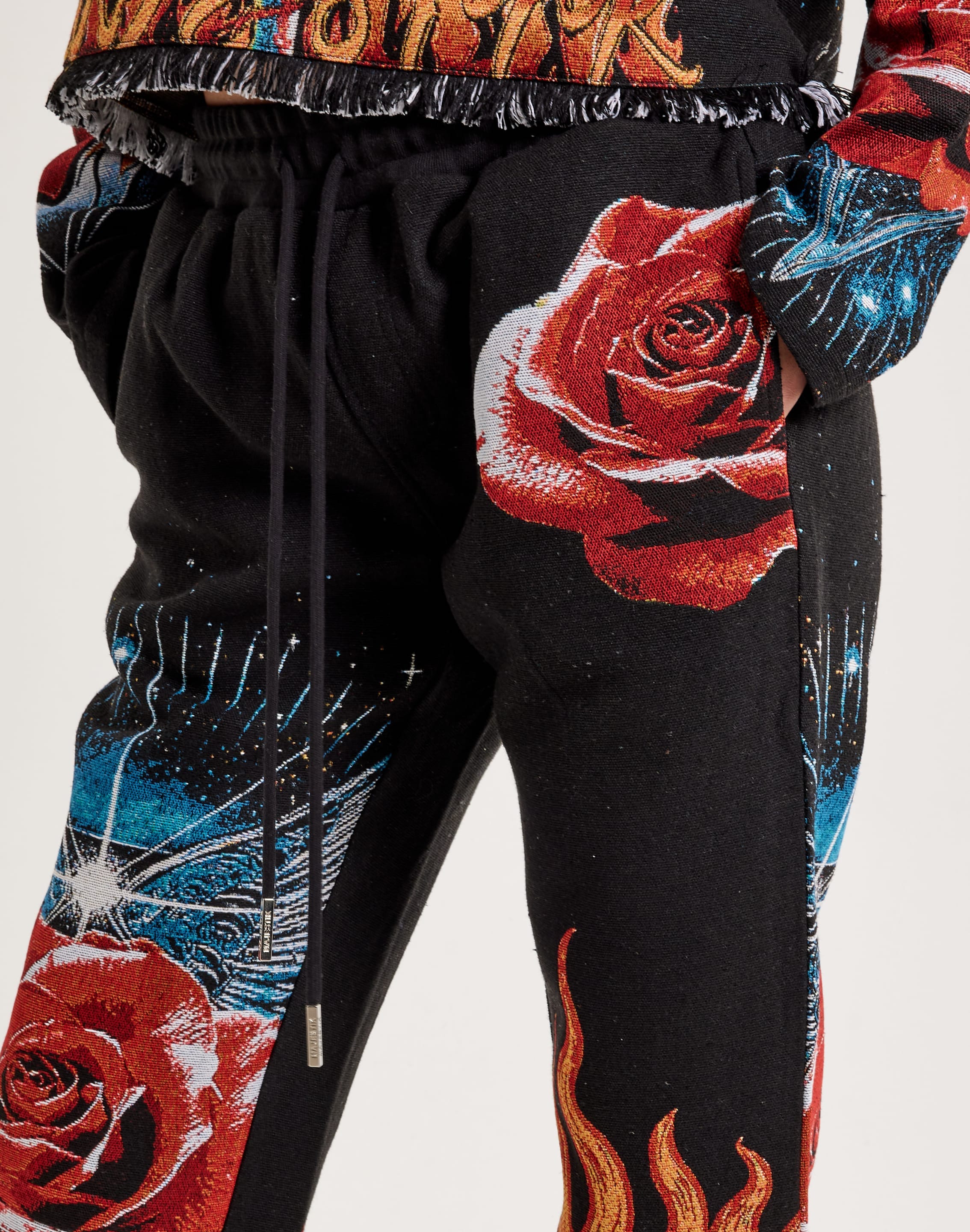 Majestik Winged Heart Tapestry Pants