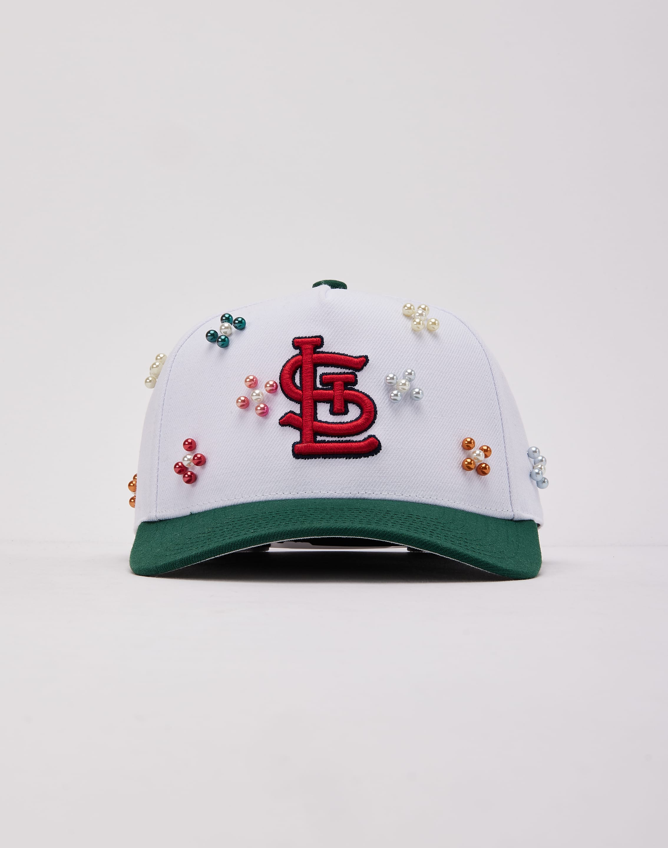 Photo of Mitchell & Ness MLB St. Louis Cardinals Beaded Pro Pinch Snapback Hat