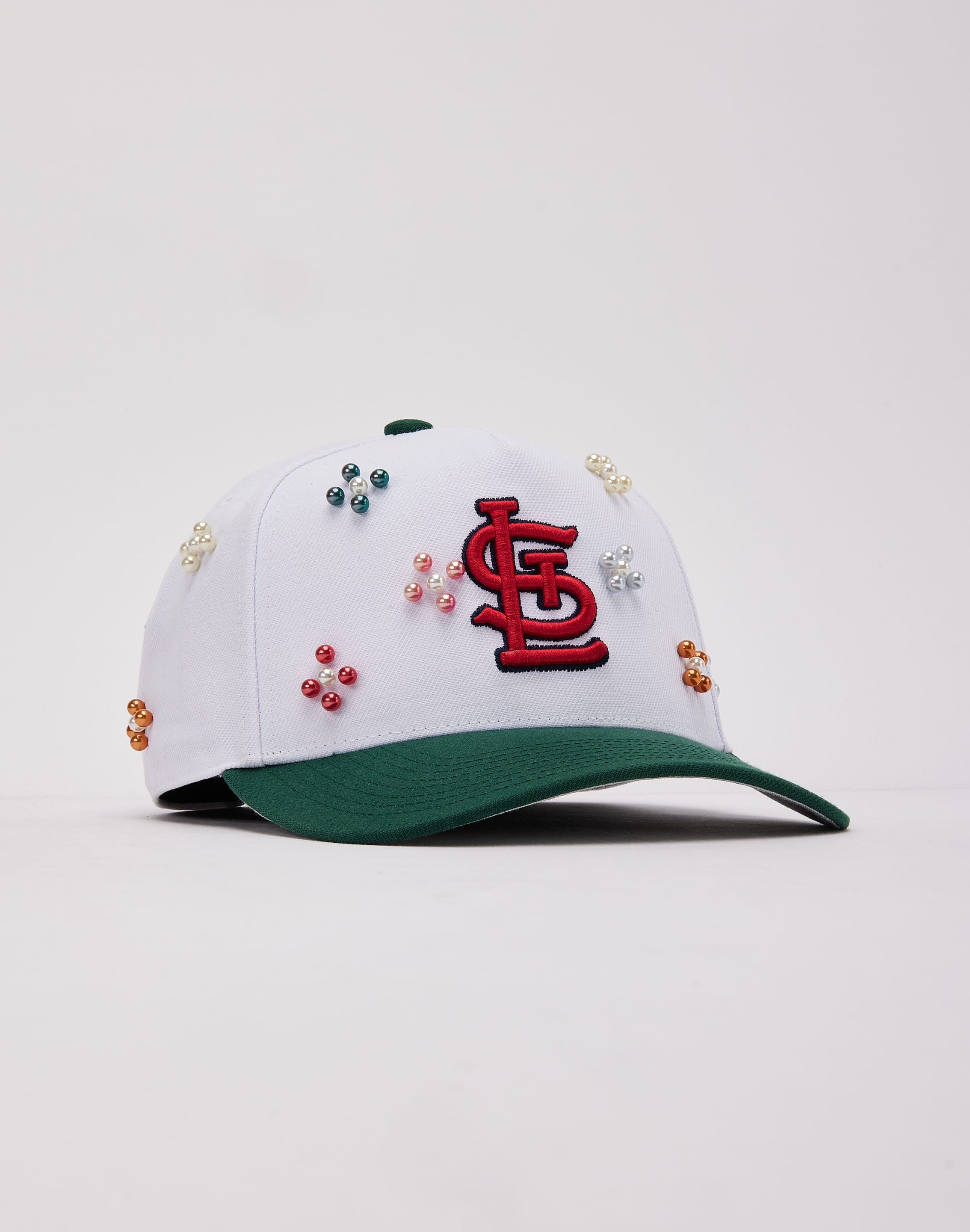 Photo of Mitchell & Ness MLB St. Louis Cardinals Beaded Pro Pinch Snapback Hat