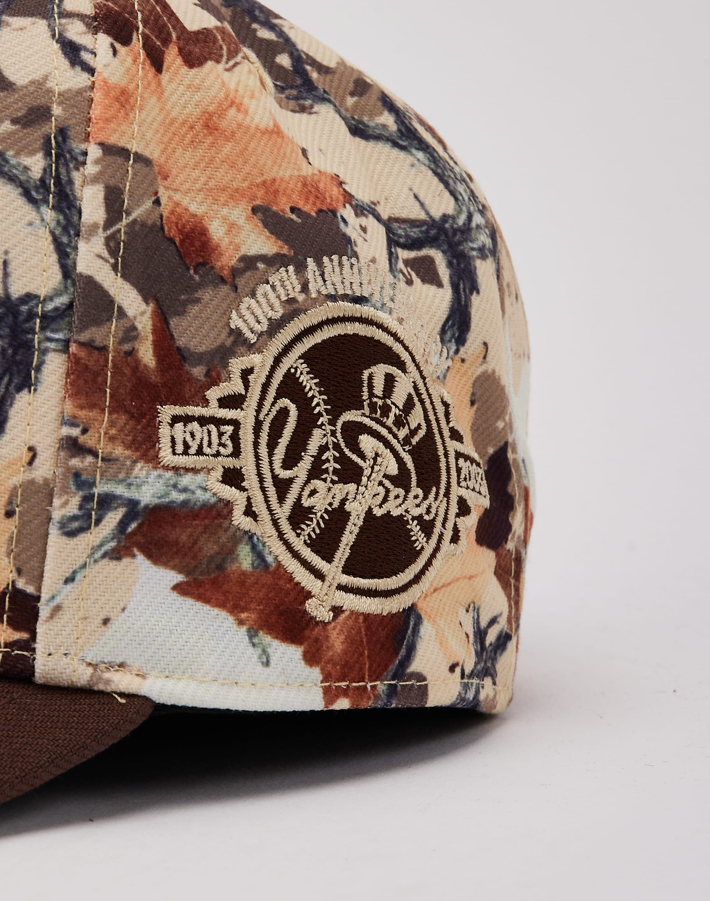 Mitchell & Ness MLB New York Yankees Leaf Camo Pro Pinch Snapback Hat, image 5 of 6