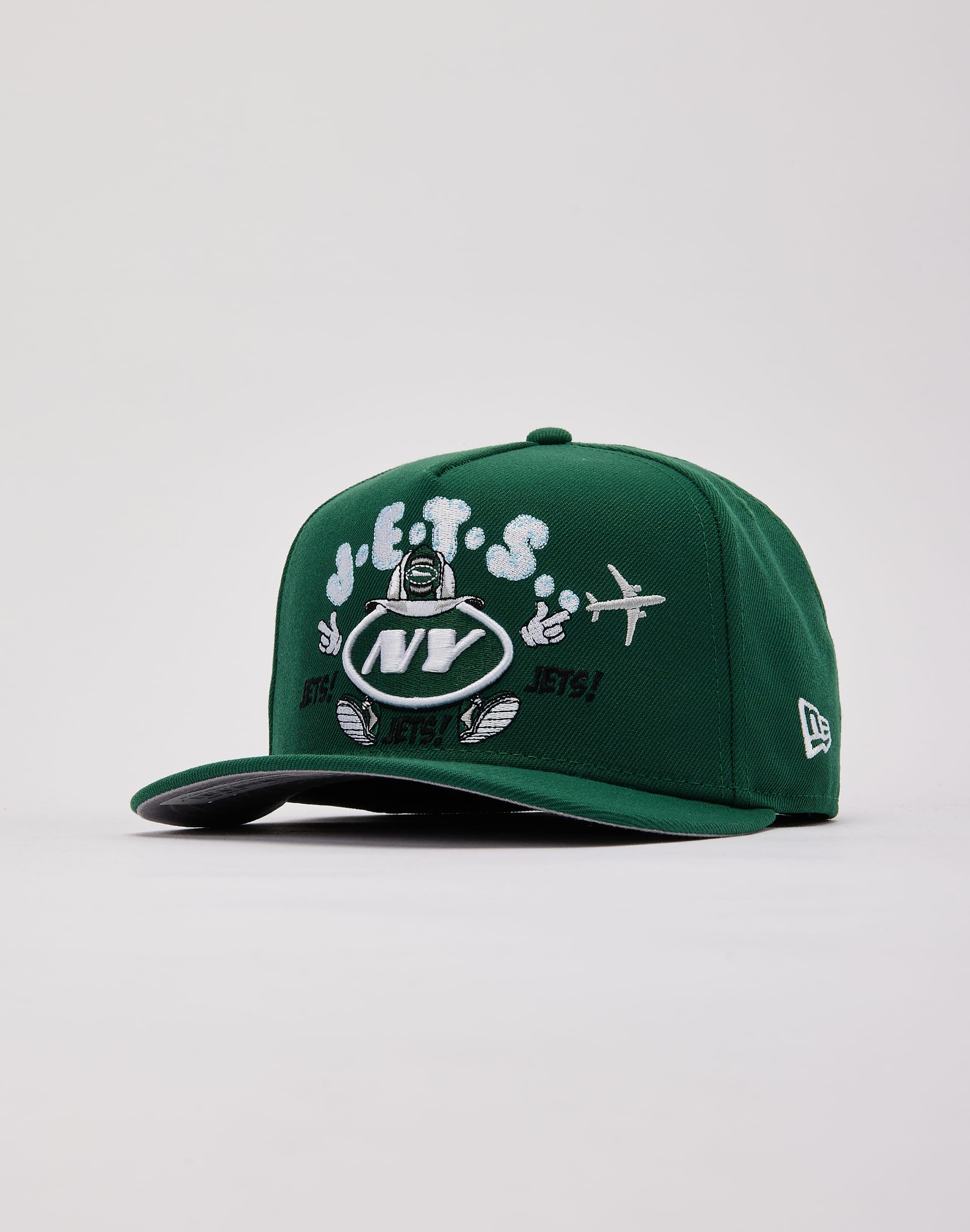 Photo of New Era NFL New York Jets Cartoon 9Fifty A-Frame Snapback Hat