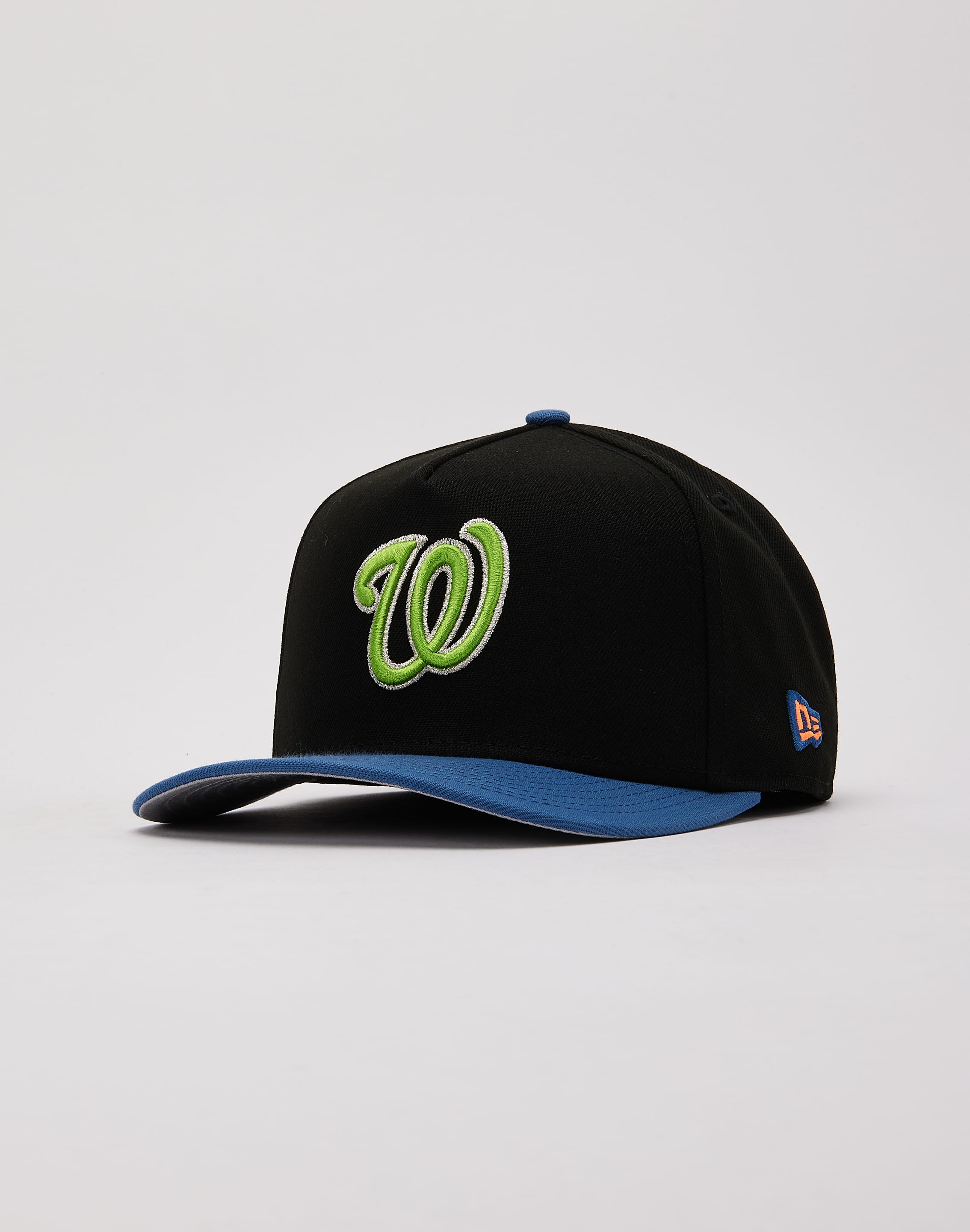 New Era Washington Nationals 9Fifty Snapback Hat - Black On Black, One Size Fits All, MLB Gear