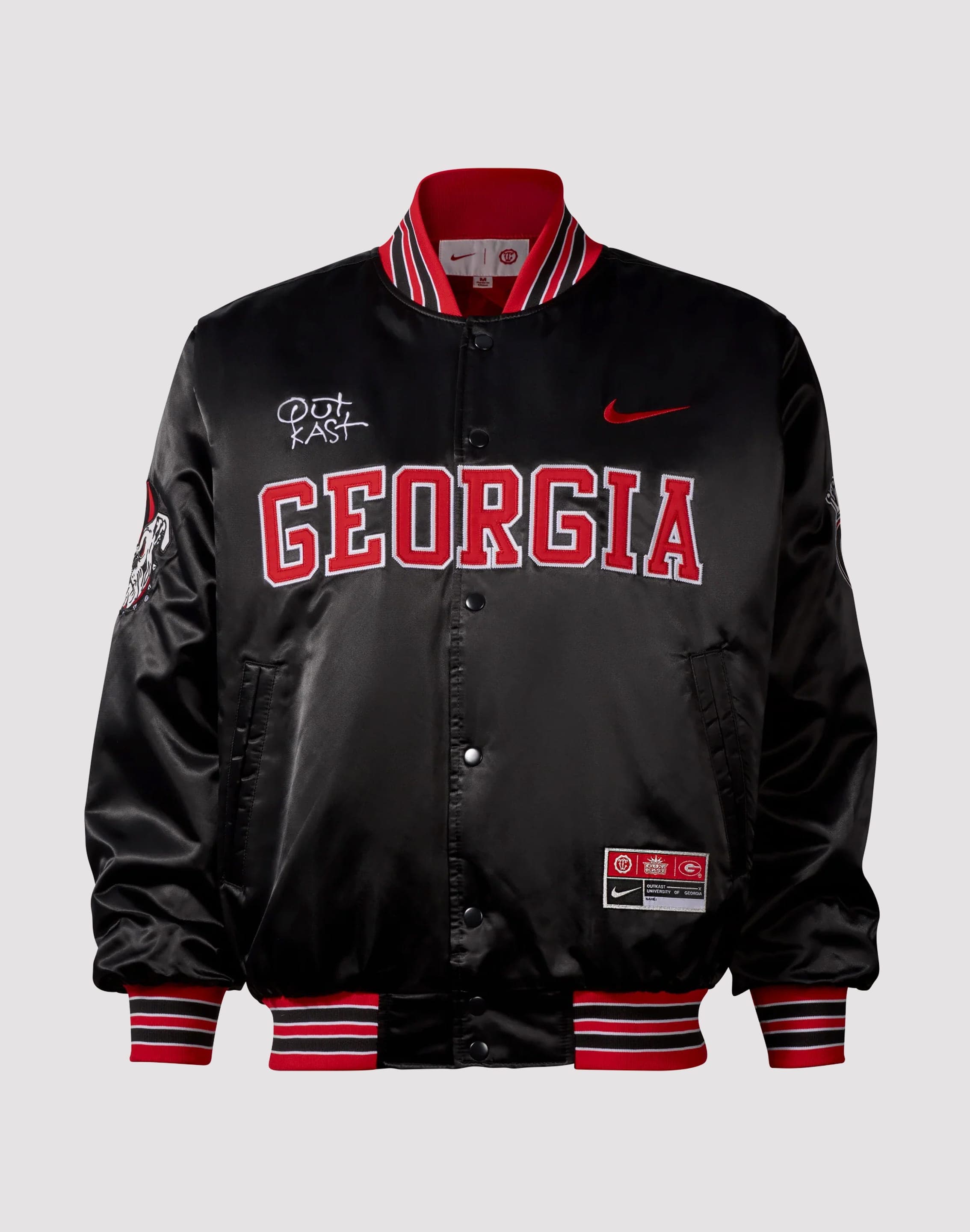 Nike UGA Outkast Satin Bomber Jacket, image 1 of 2