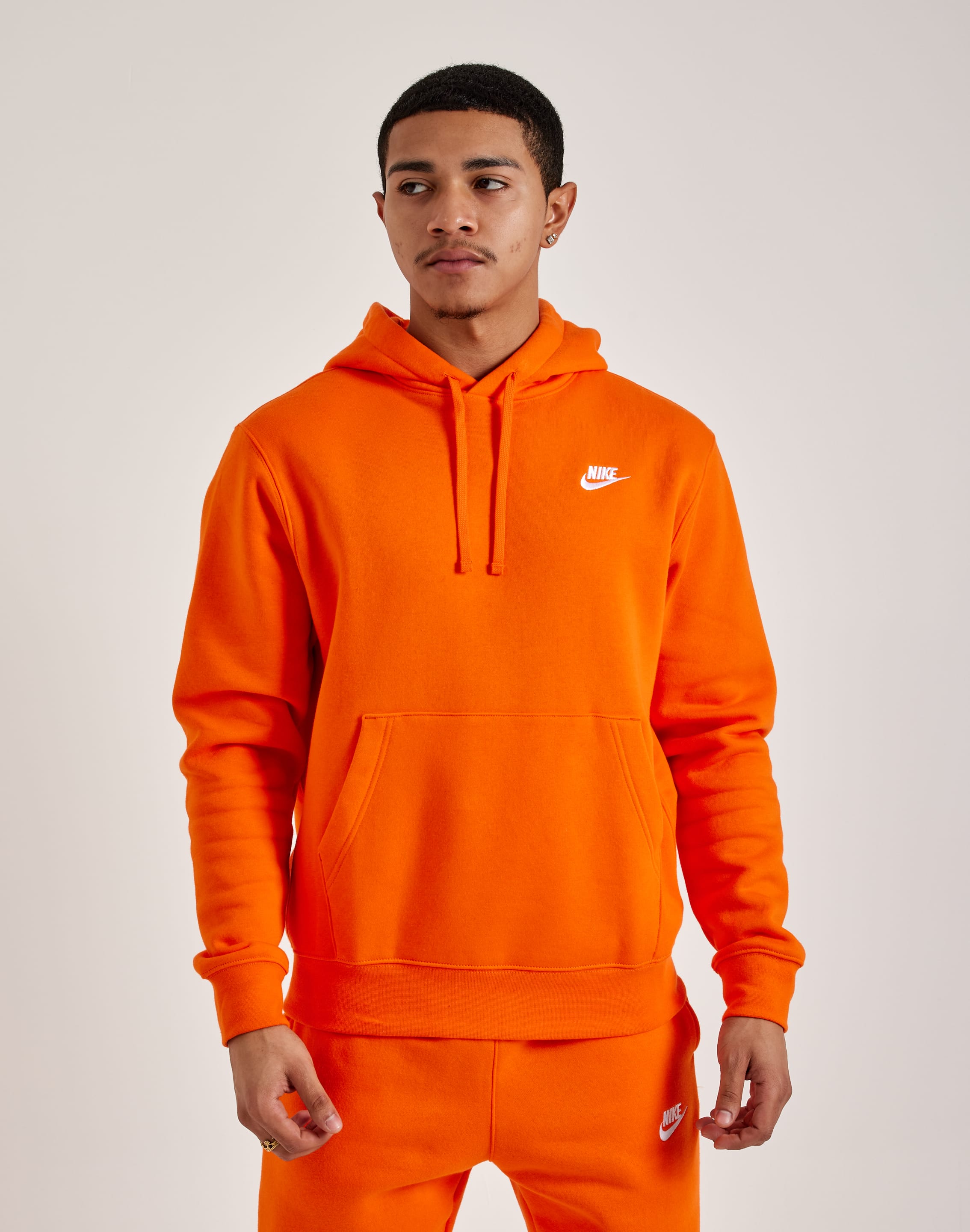 Tech Fleece Men's Nike Orange Sweatshirt Full Zip Hoodie