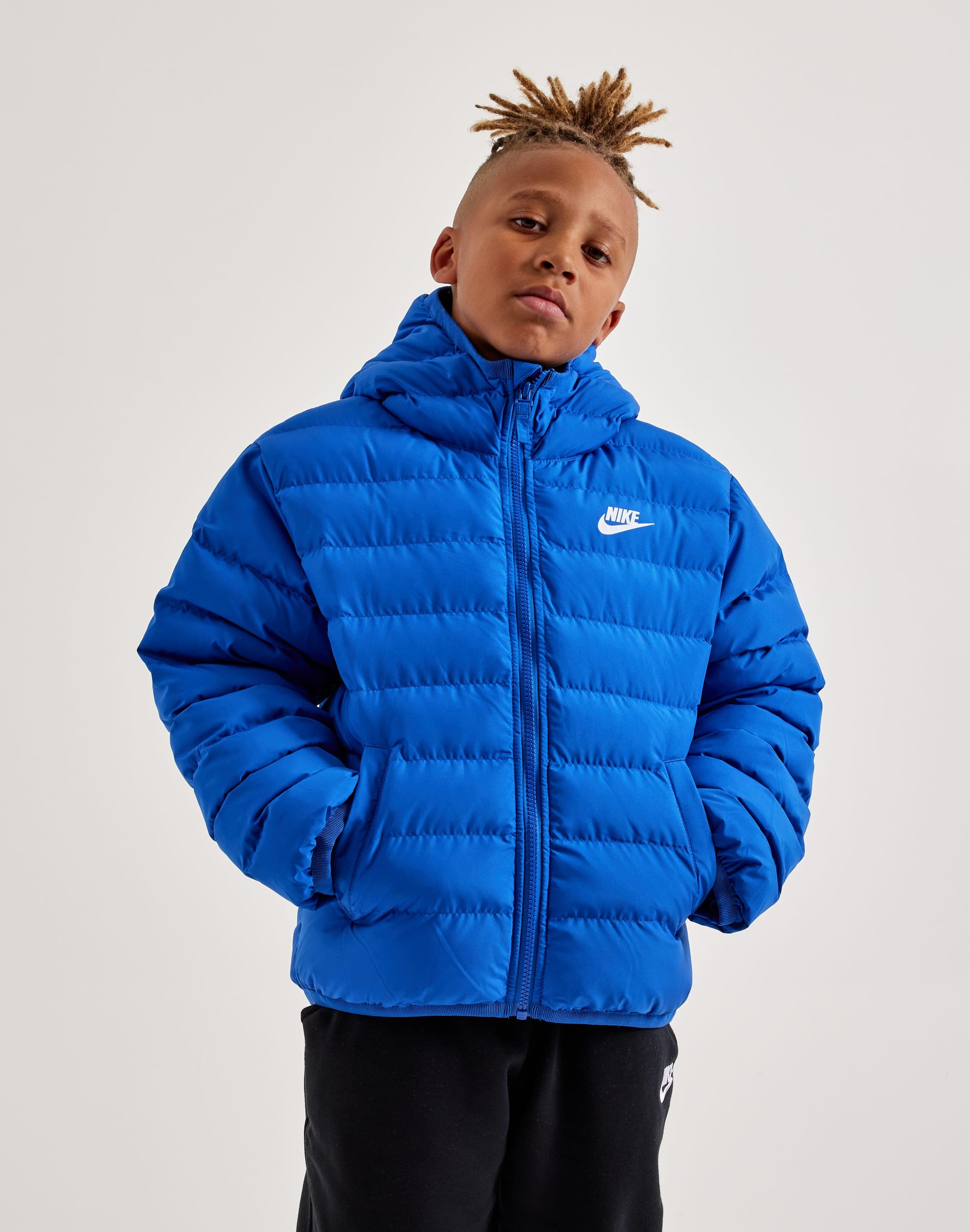 Hooded Jacket Childrens Nike Coats Nike Puffer Jacket Black Nike