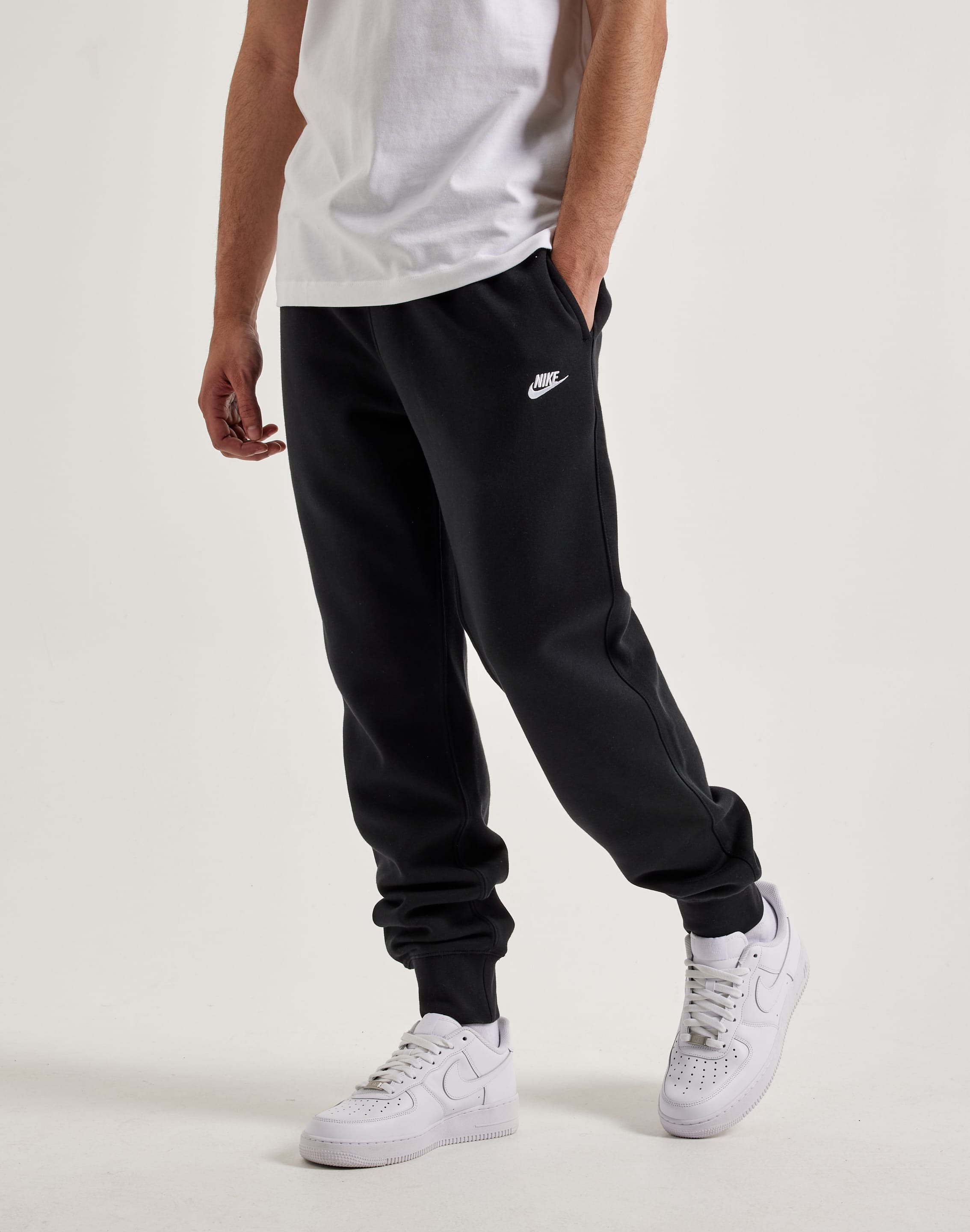 Men Sportswear Nike Black Club Fleece Joggers Nike Club Fleece