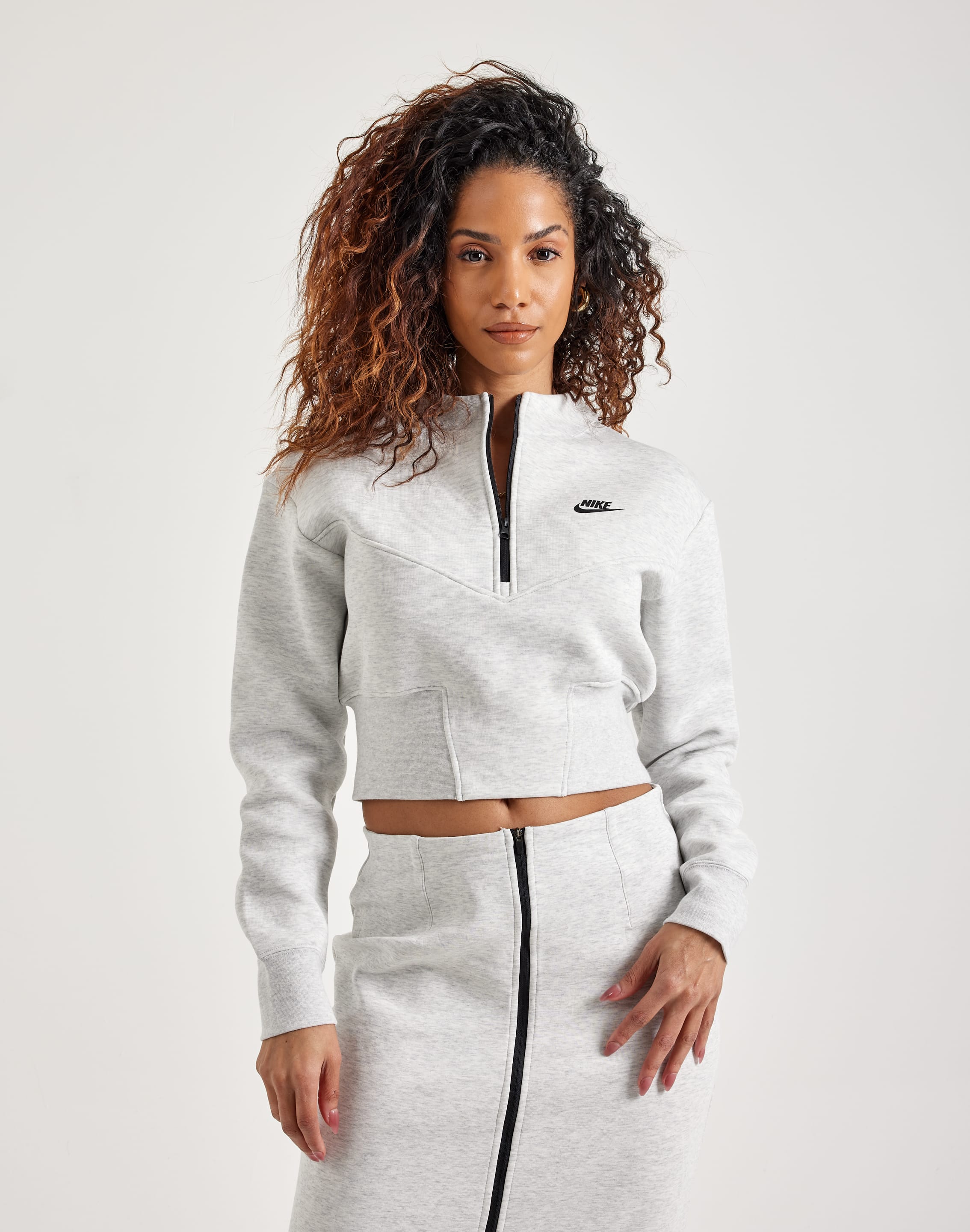 Nike Tech Fleece Cropped Half-Zip Top – DTLR - Main Image