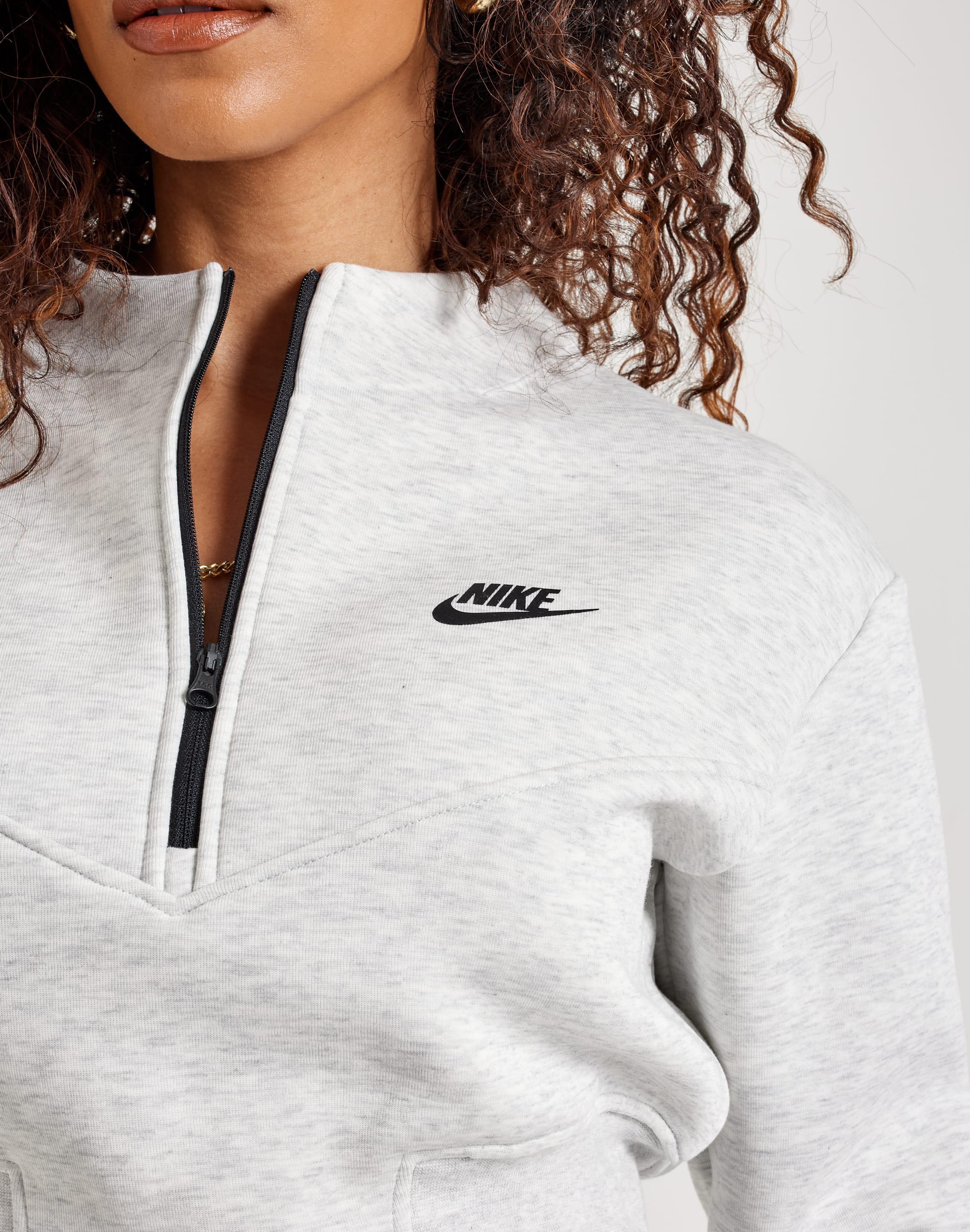 Nike Tech Fleece Cropped Half-Zip Top – DTLR