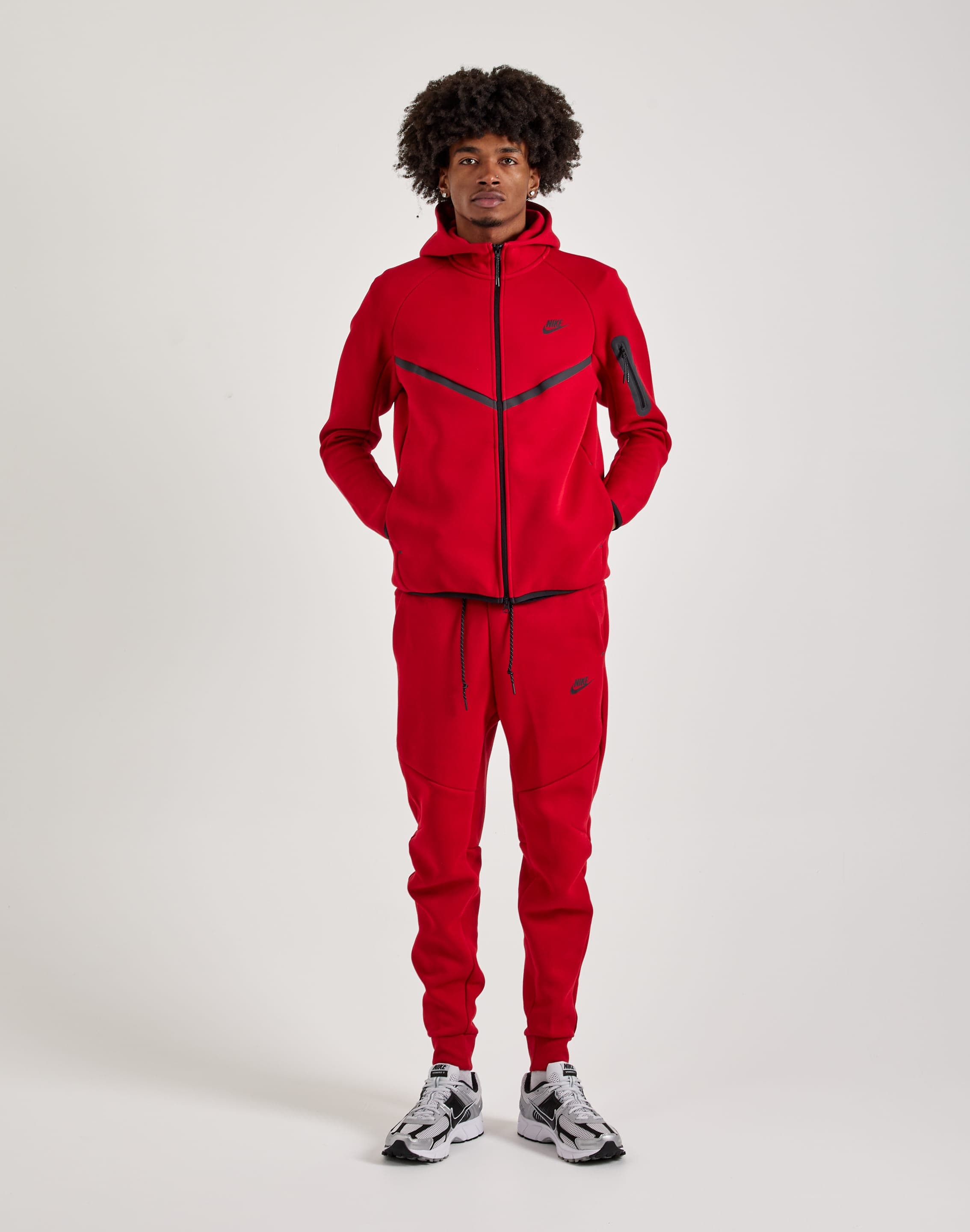 Hoodie Nike Jogging Outfits Mens Tracksuit Mens Red Nike Joggers