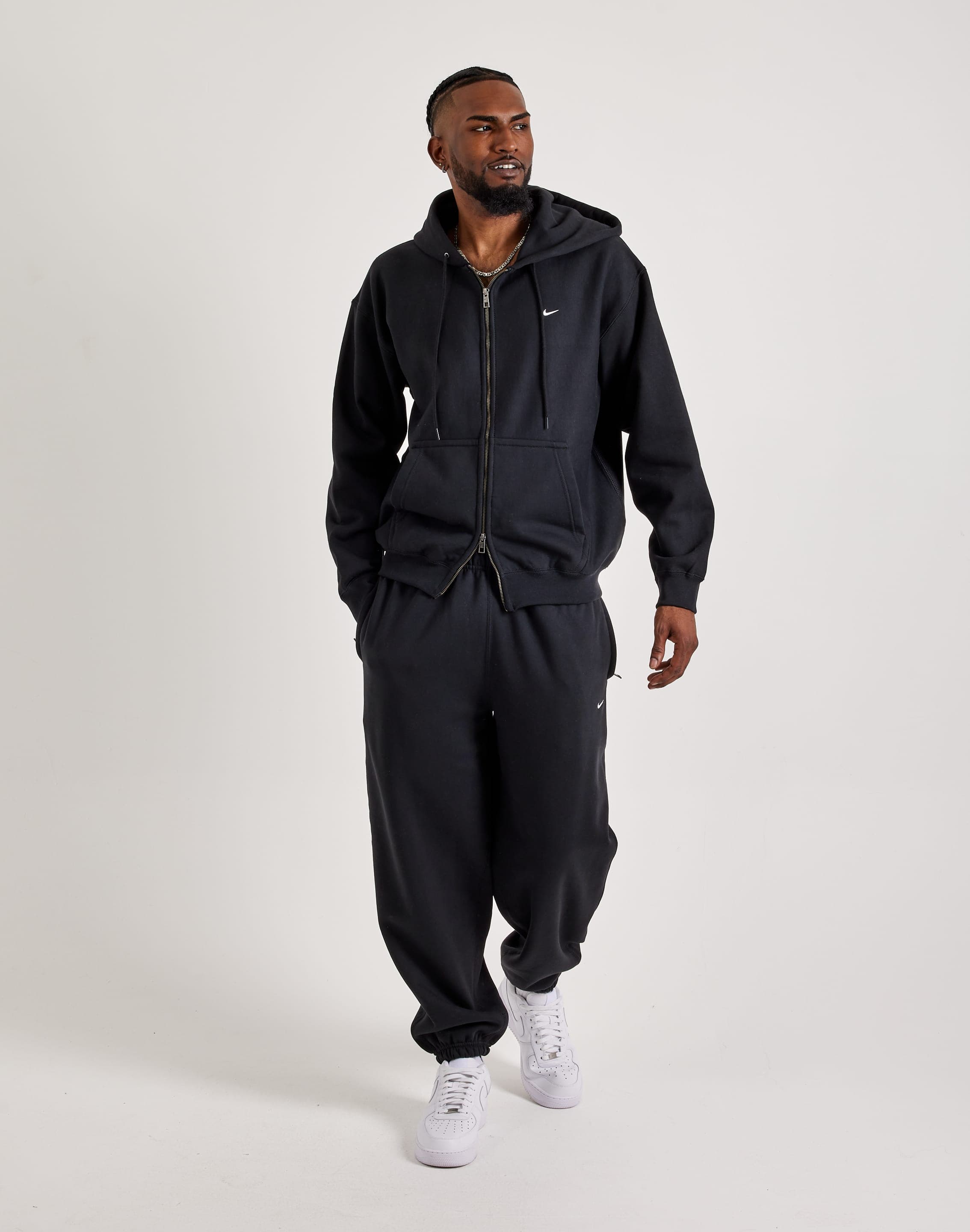 Nike Solo Swoosh Fleece Full-Zip Hoodie – DTLR