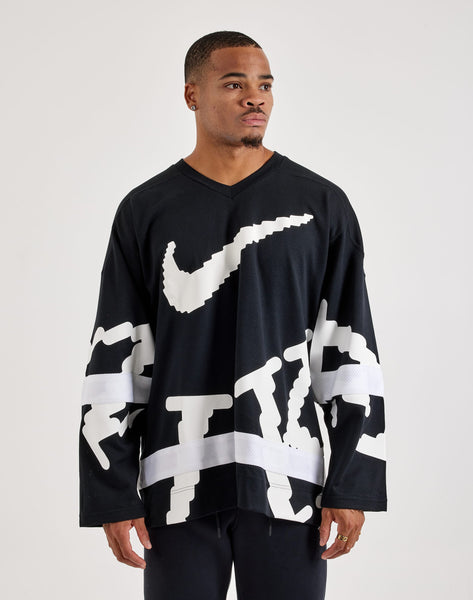 希少 サカイ ナイキ コラボ ロゴ ライン ブラック ドッキング スウェット 希少 サカイ ナイキ コラボ ロゴ ライン ブラック ドッキング