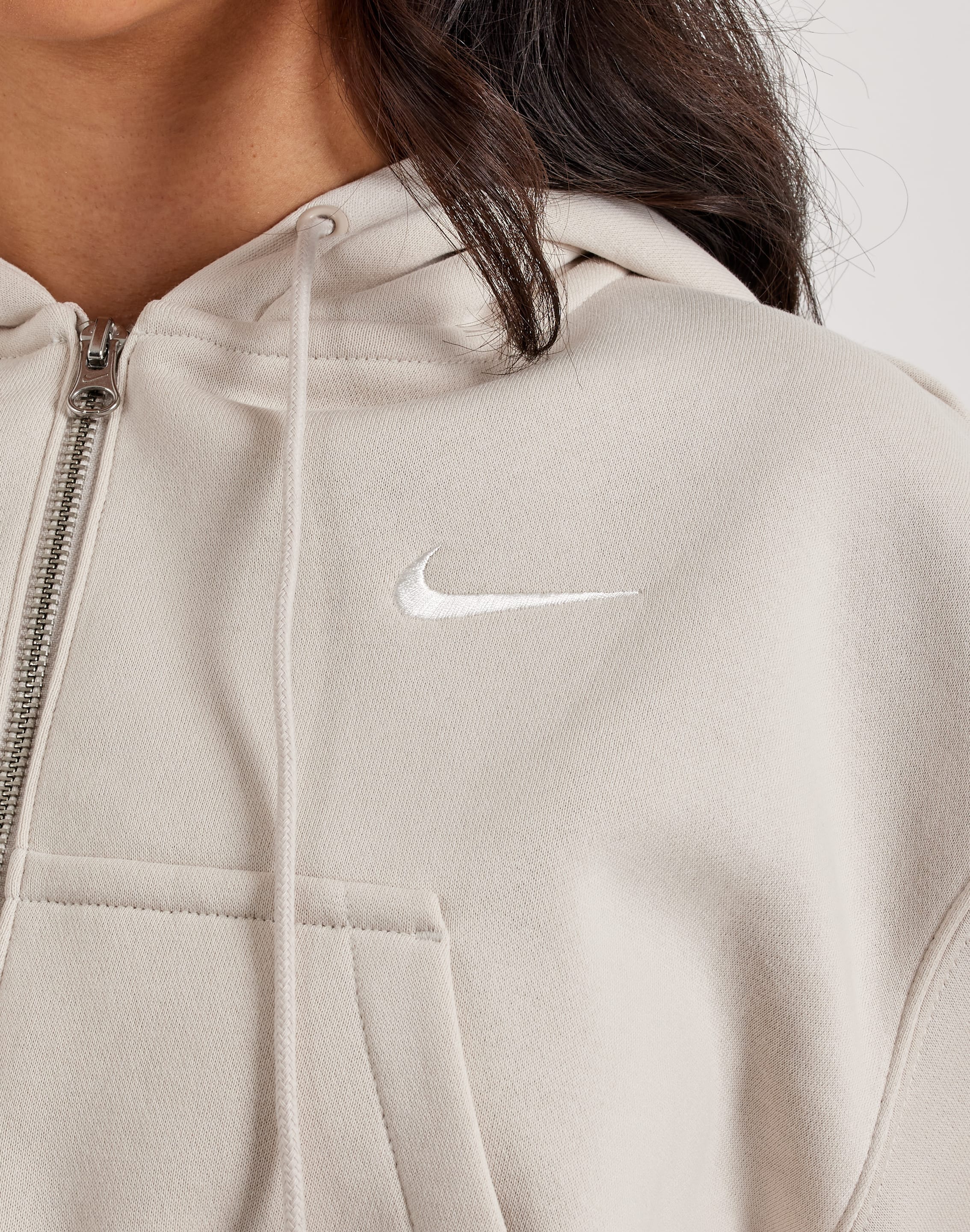 Nike Phoenix Fleece Loose Full-Zip Cropped Hoodie – DTLR