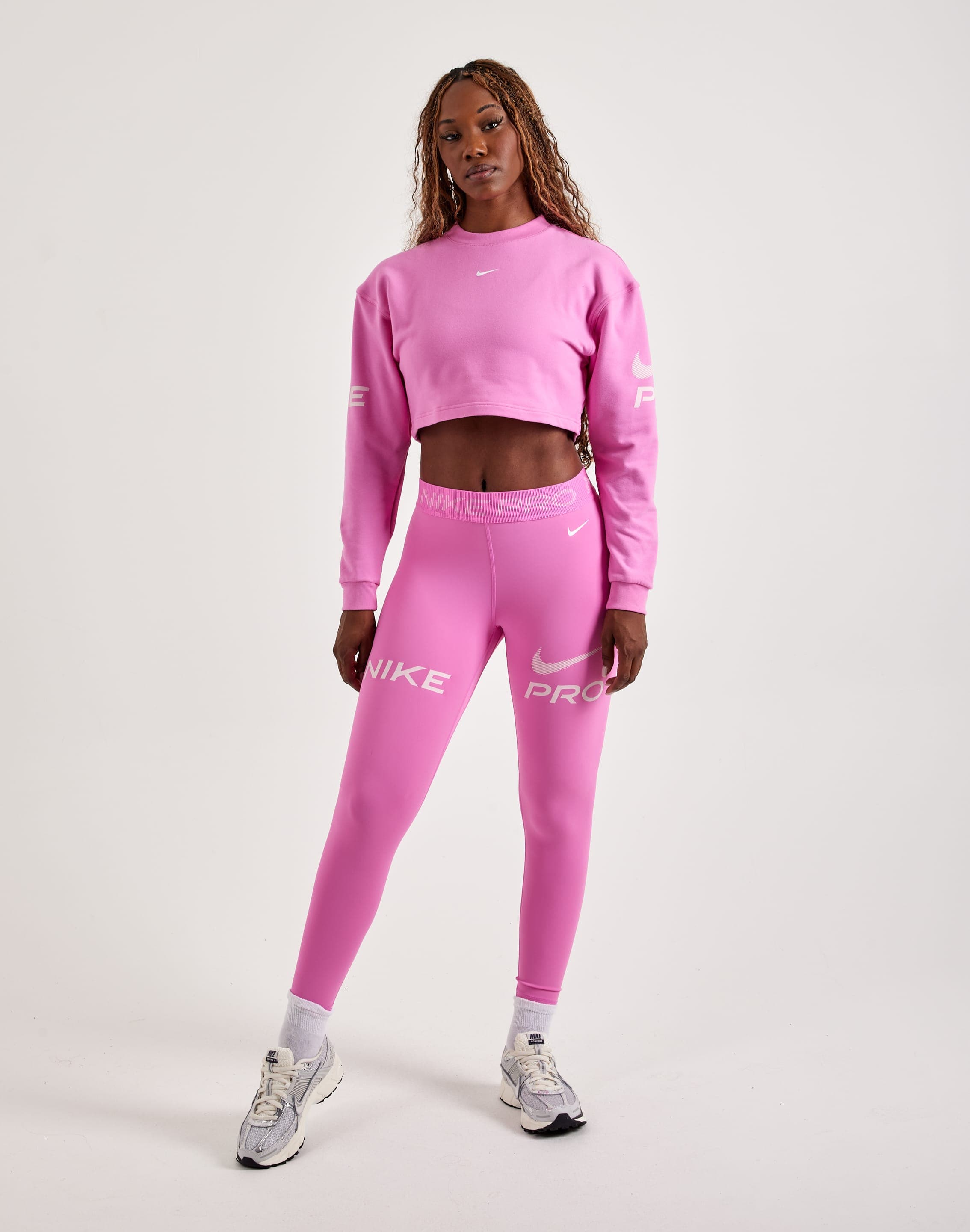 Nike Pro Dri-FIT French Terry Fleece Crewneck Sweatshirt – DTLR