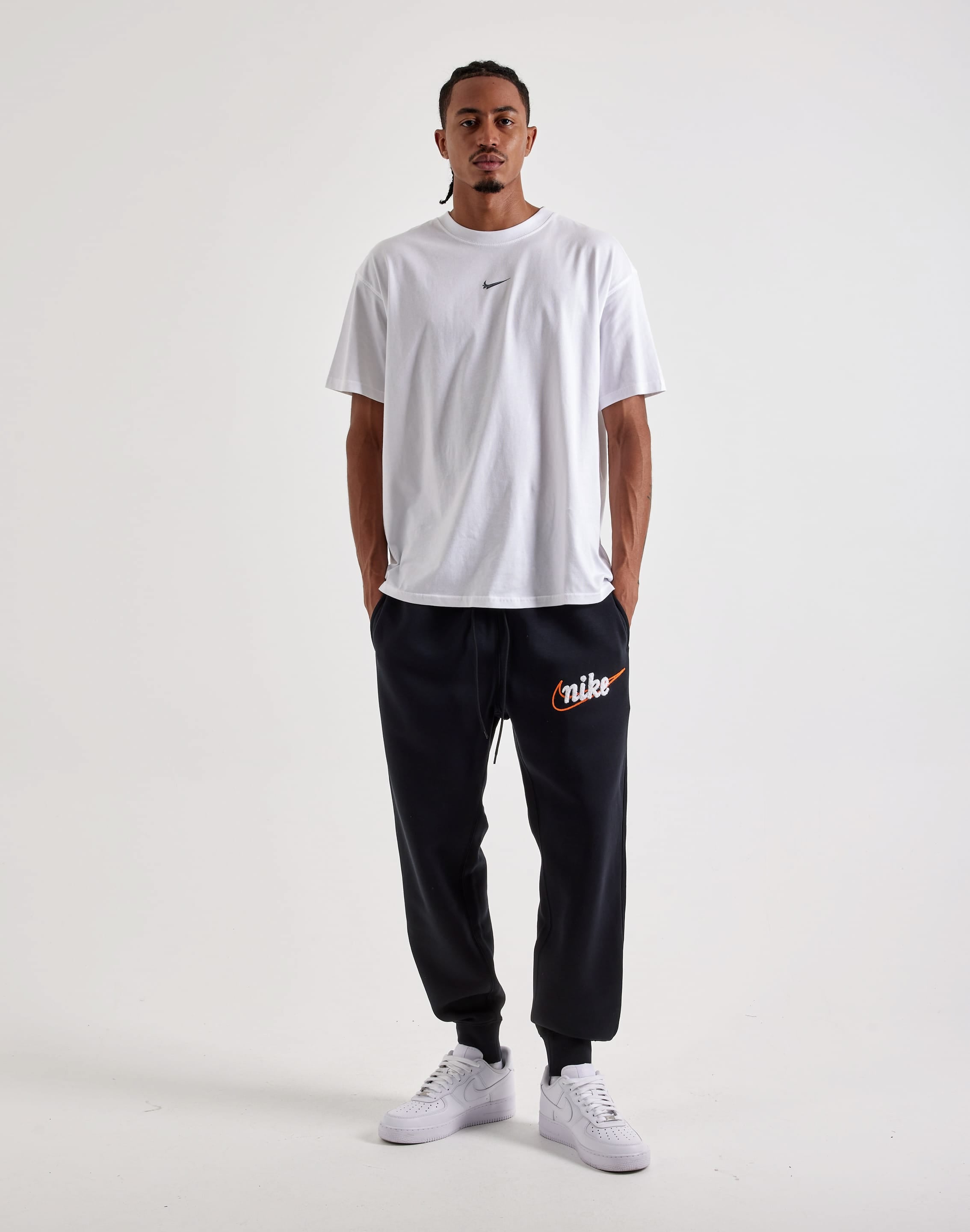 Photo of Nike Embroidered Script Fleece Joggers