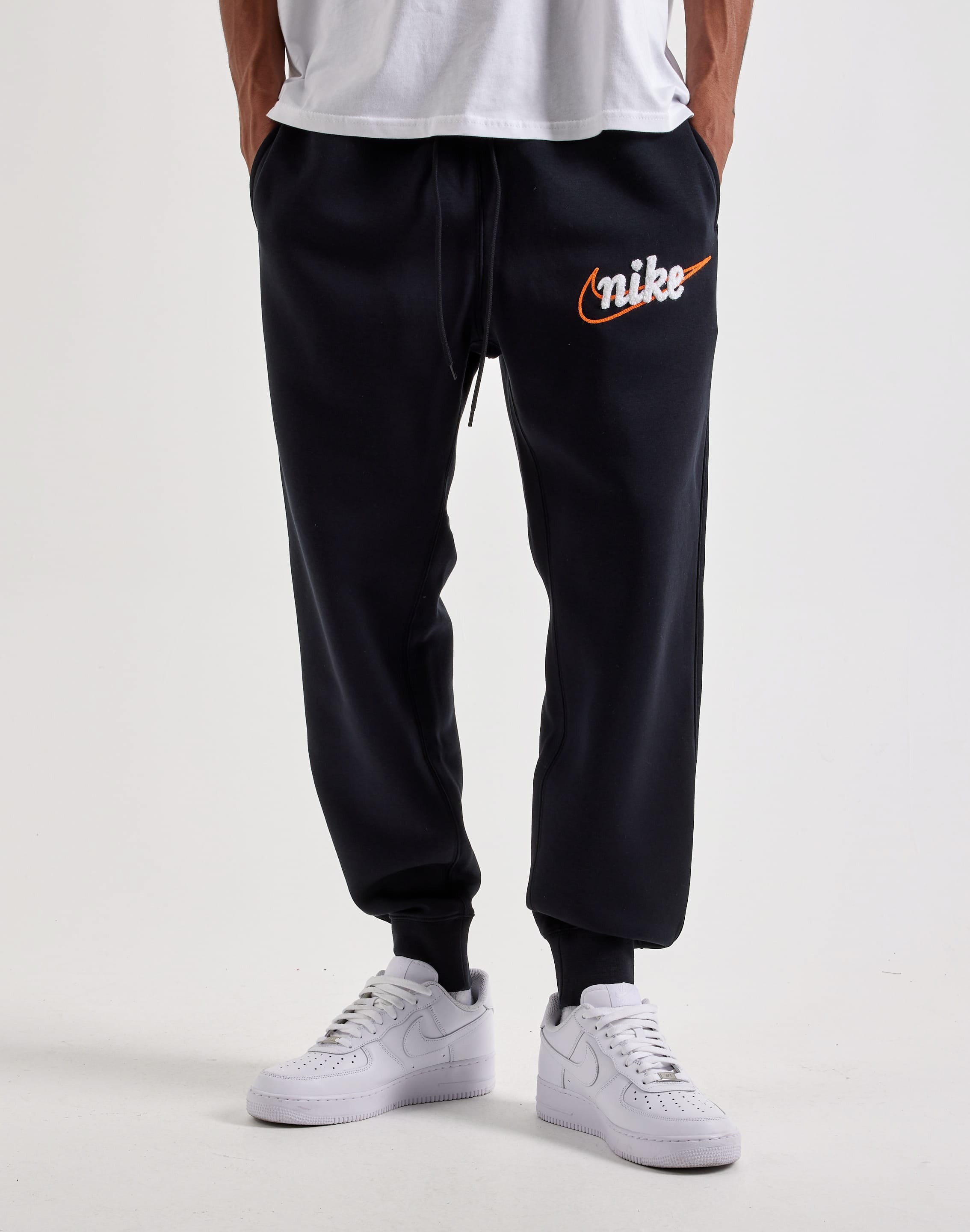 Photo of Nike Embroidered Script Fleece Joggers