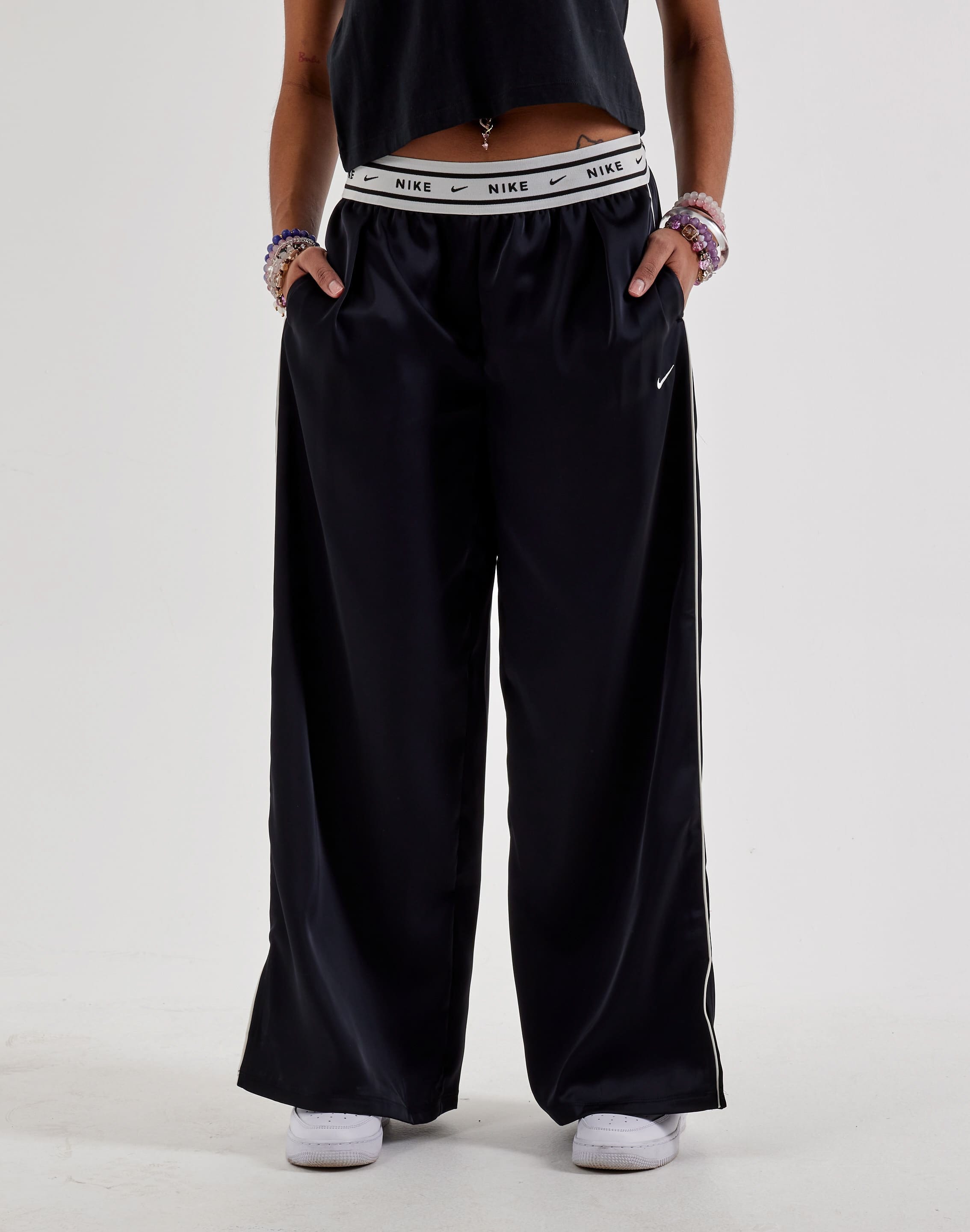 nike popper pants womens