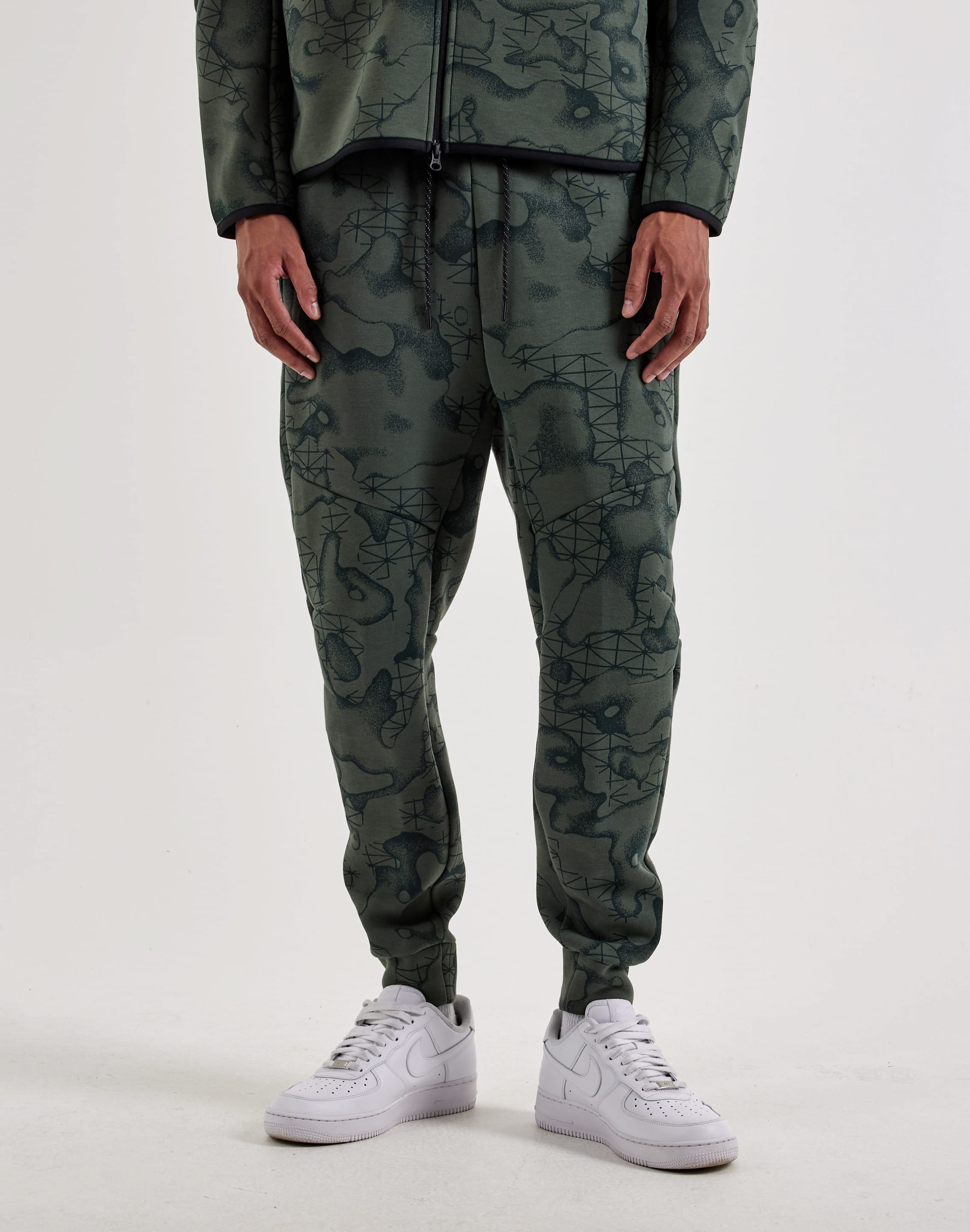 Nike Slim Tech Fleece Allover Print Joggers, image 1 of 4