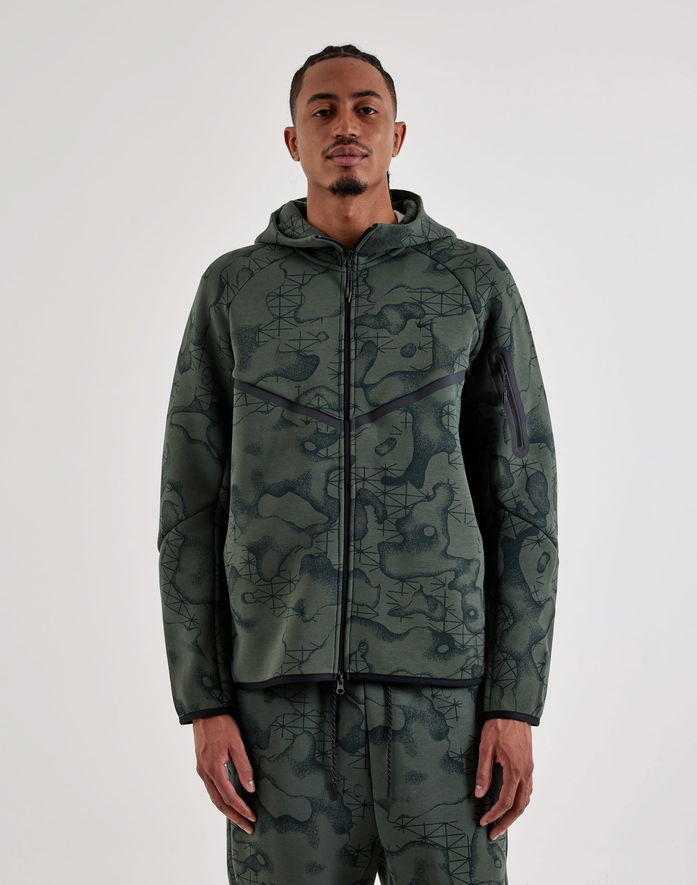 Nike Tech Fleece Windrunner Full-Zip Allover Print Hoodie, image 1 of 4