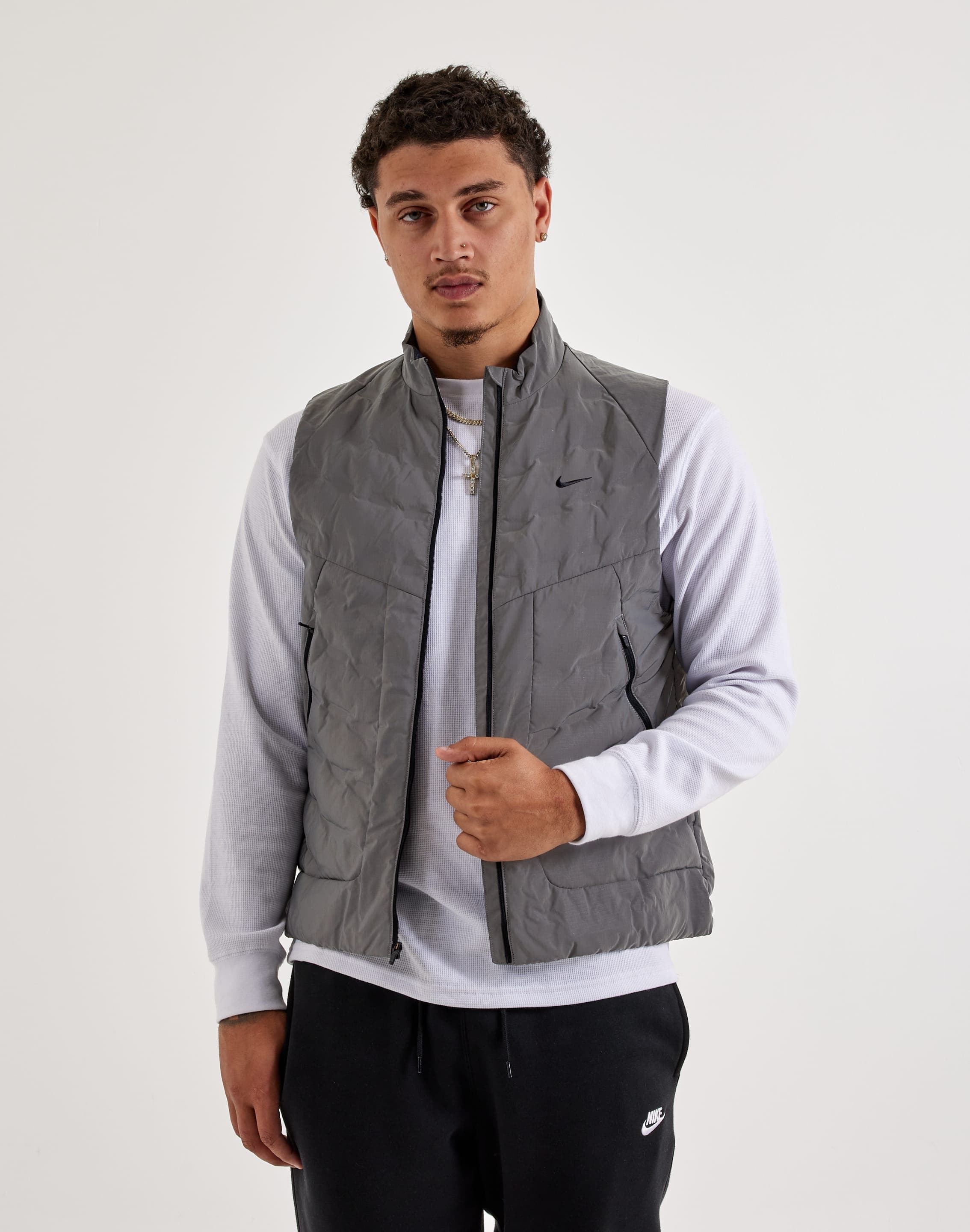 nike grey vest mens
